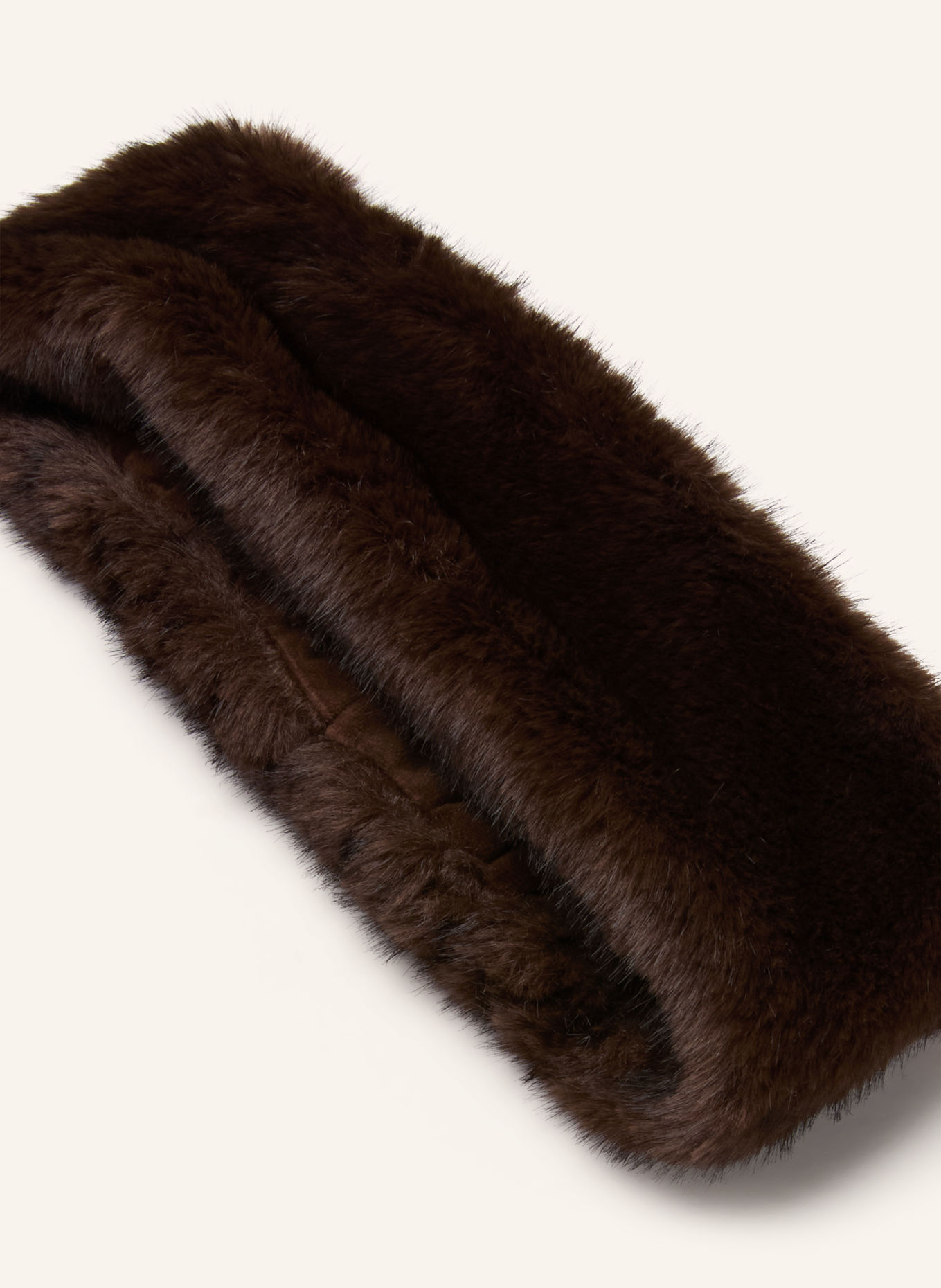 darling harbour Bandeau en fausse fourrure: BROWN