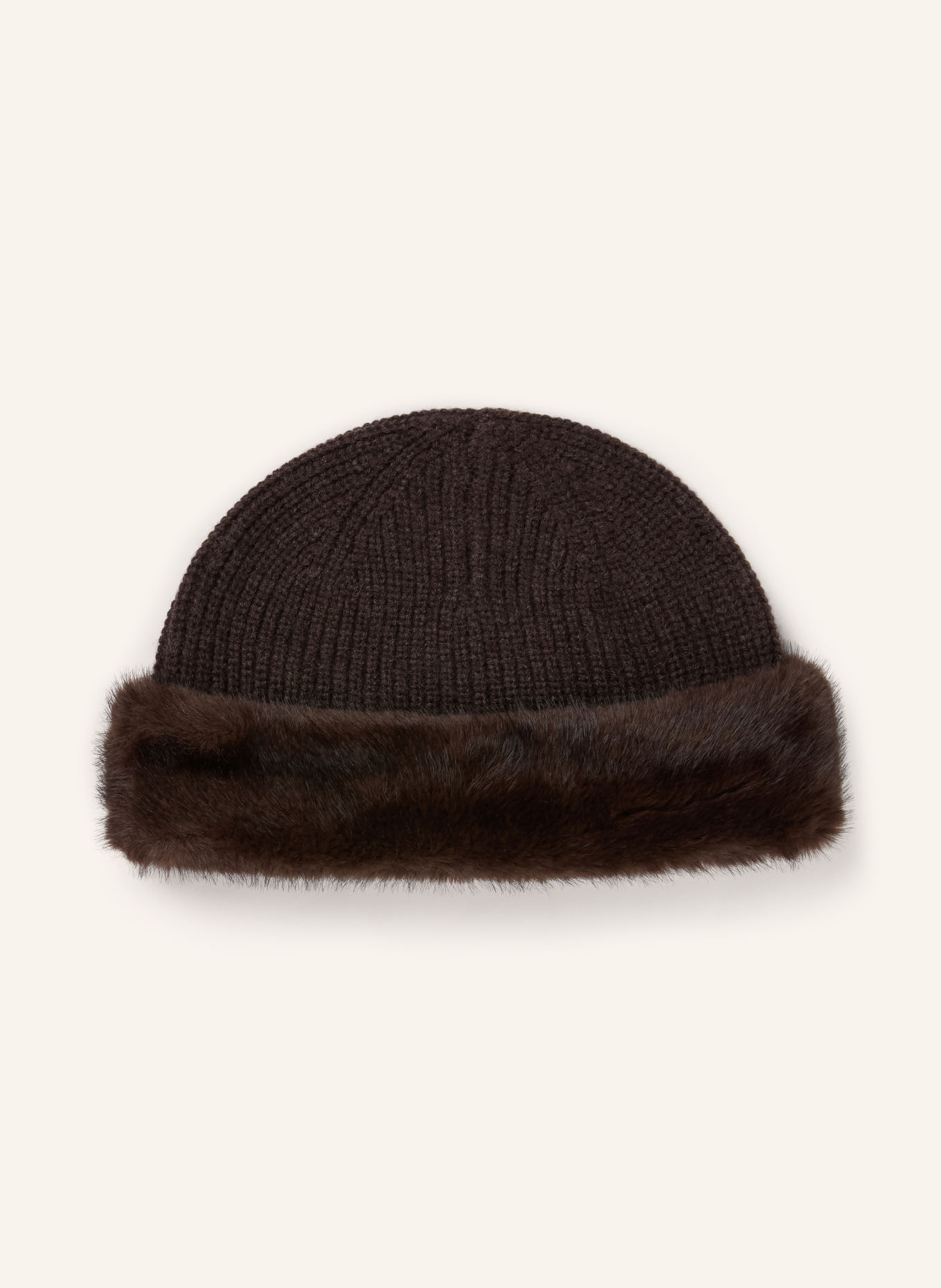 darling harbour Căciulă cu blană artificială: DARK BROWN