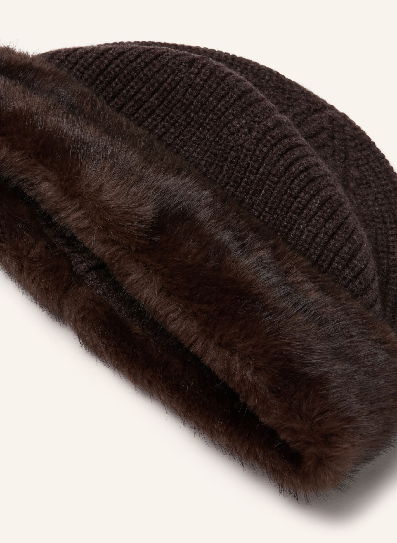 darling harbour Căciulă cu blană artificială: DARK BROWN