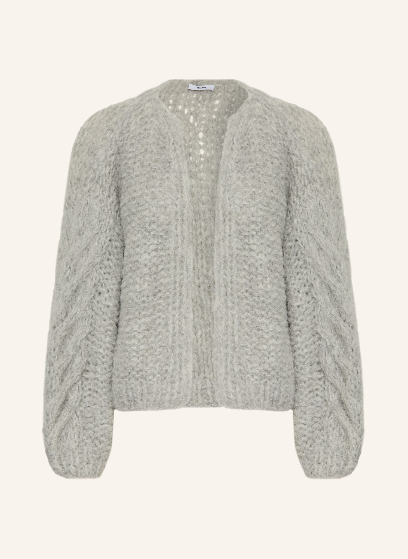 MAIAMI Knitted cover with alpaca: GRAY
