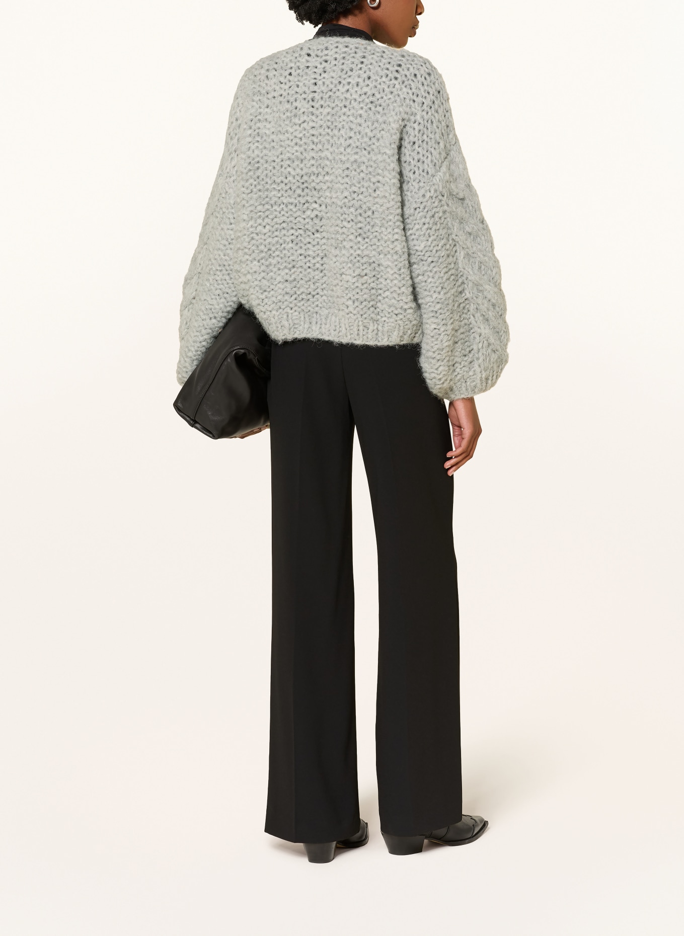 MAIAMI Knitted cover with alpaca: GRAY