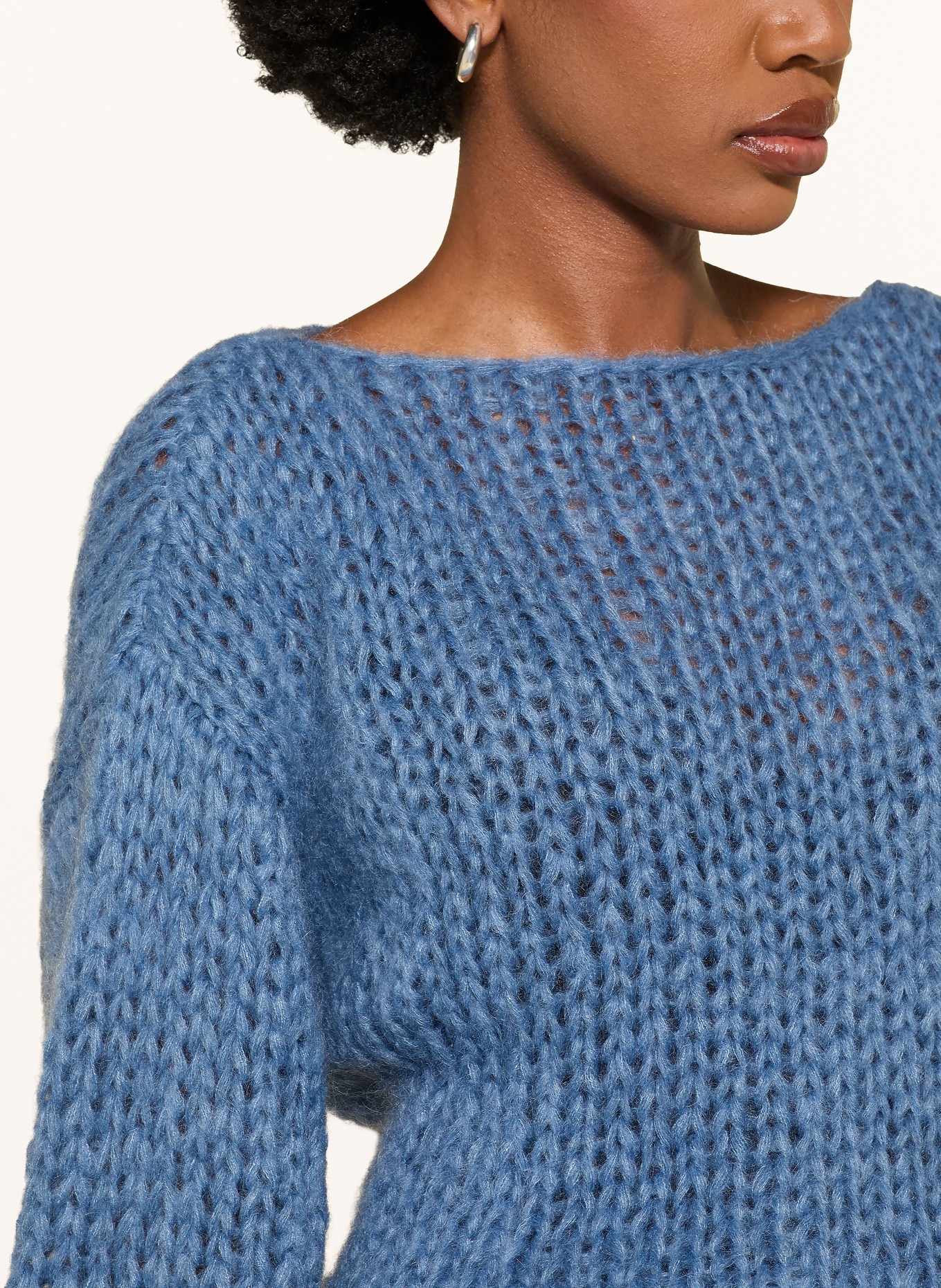 MAIAMI Pullover mit Mohair: BLAU
