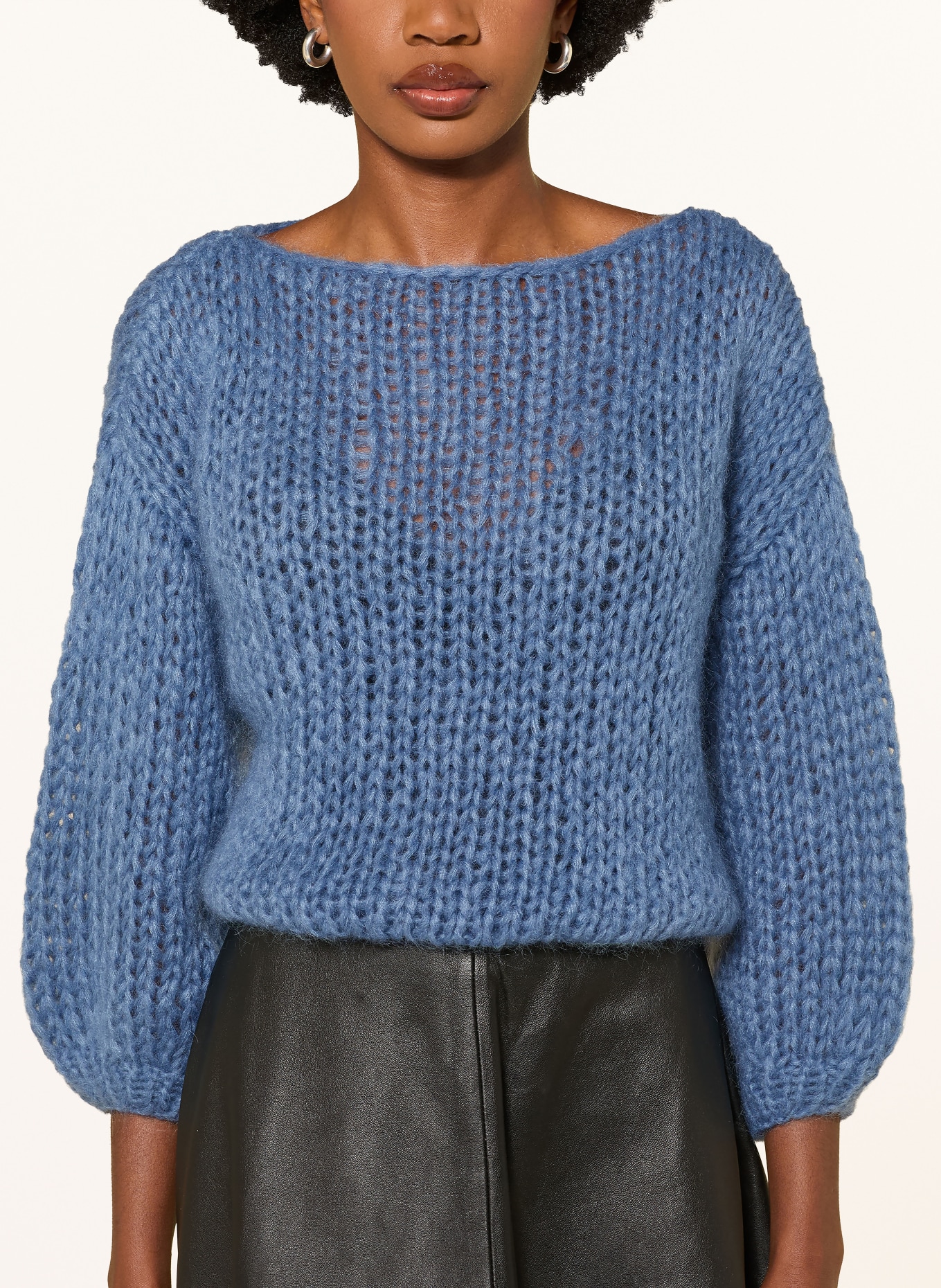 MAIAMI Pullover mit Mohair: BLAU