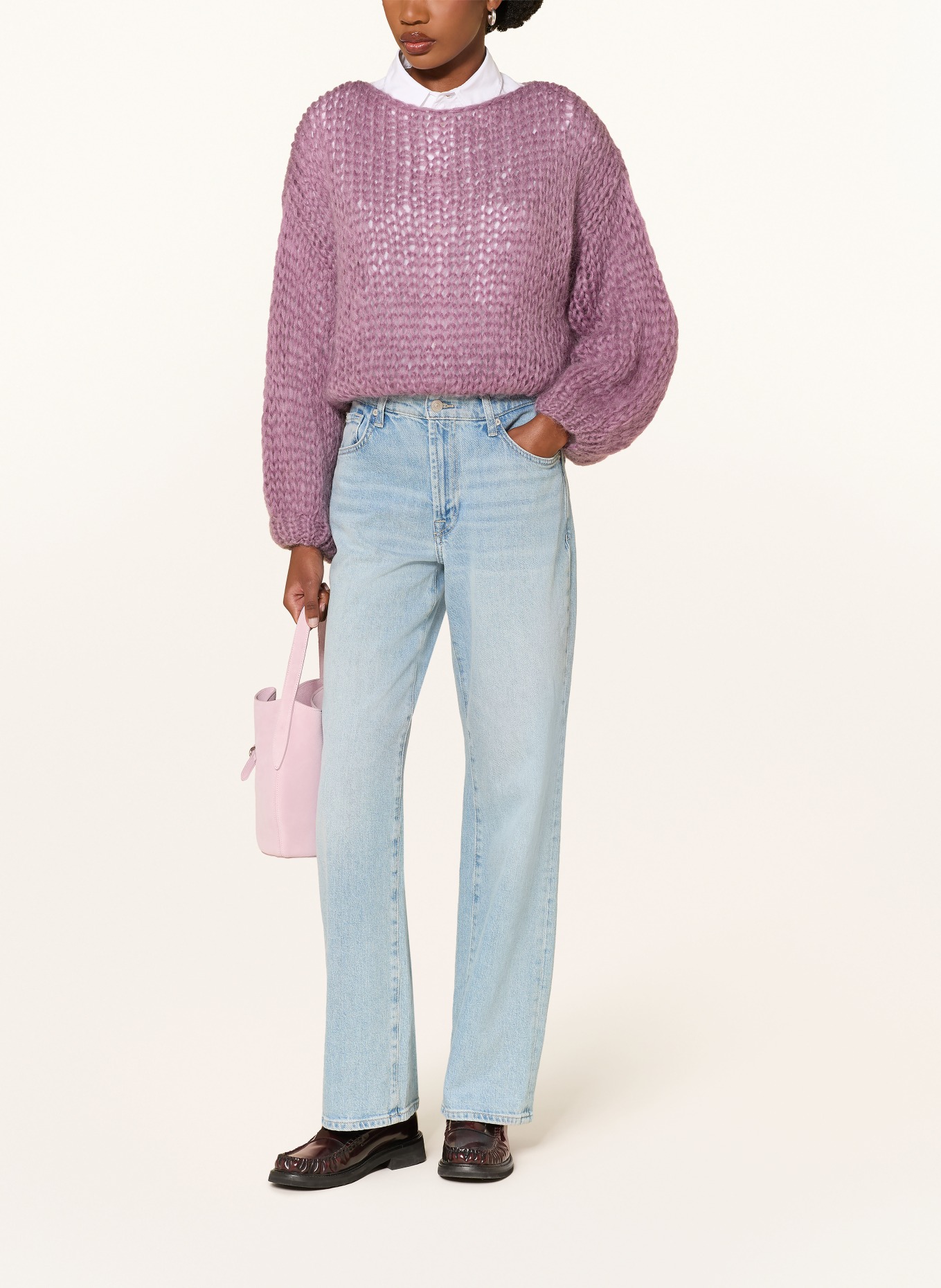 MAIAMI Pullover mit Mohair: LILA