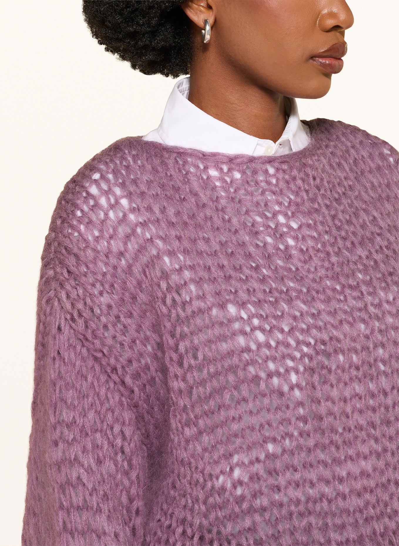 MAIAMI Pullover mit Mohair: LILA