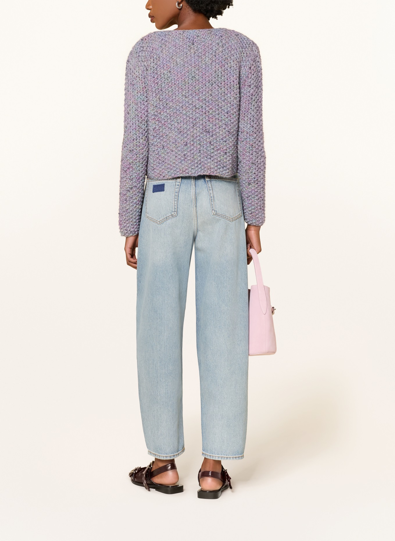 MAIAMI Knitted cover: PURPLE / MINT / LIGHT BLUE
