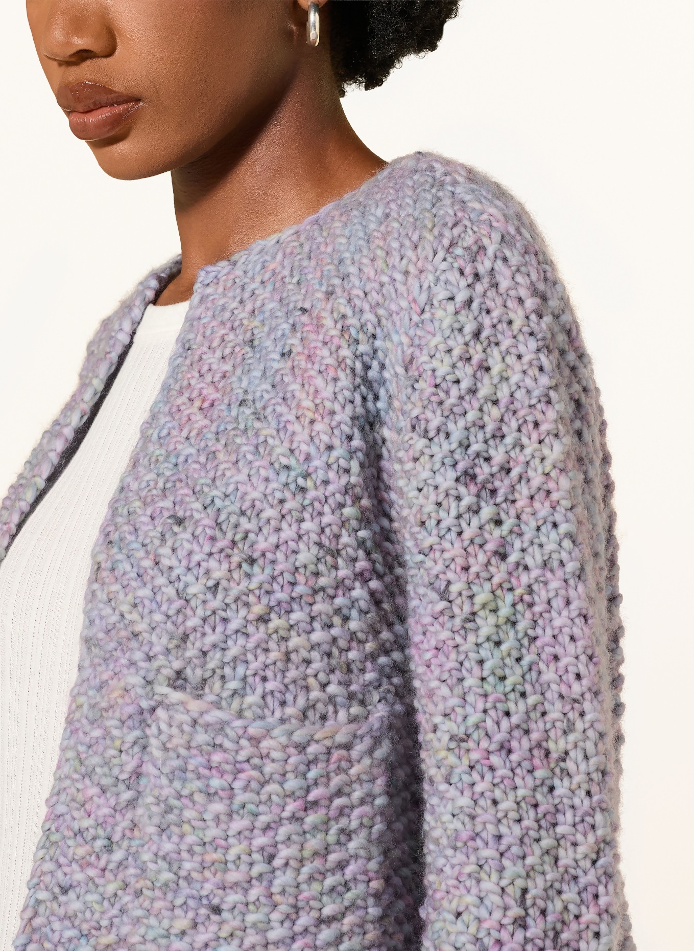 MAIAMI Knitted cover: PURPLE / MINT / LIGHT BLUE