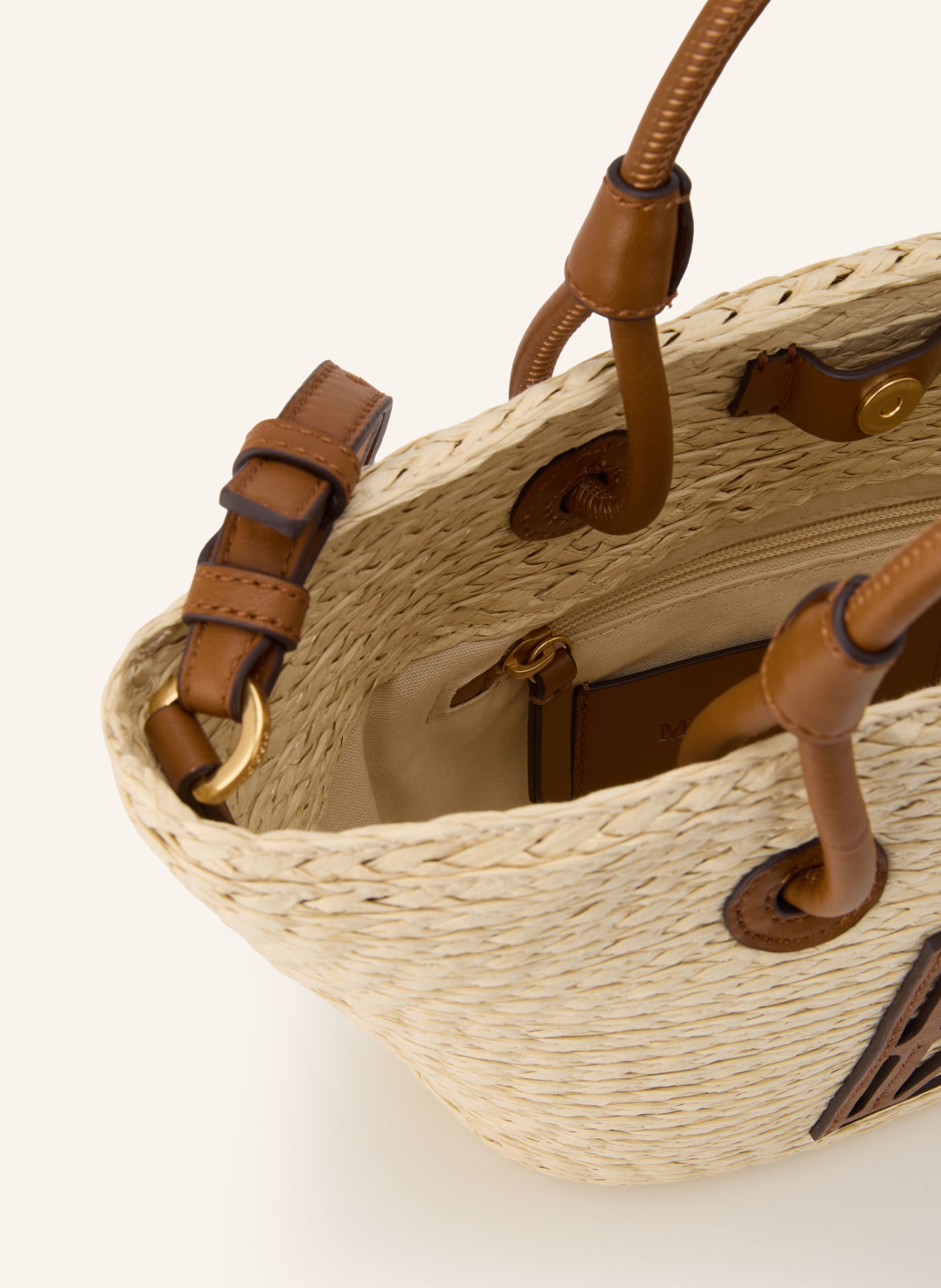 Marc O'Polo Handtasche: BEIGE / GOLD / BRAUN