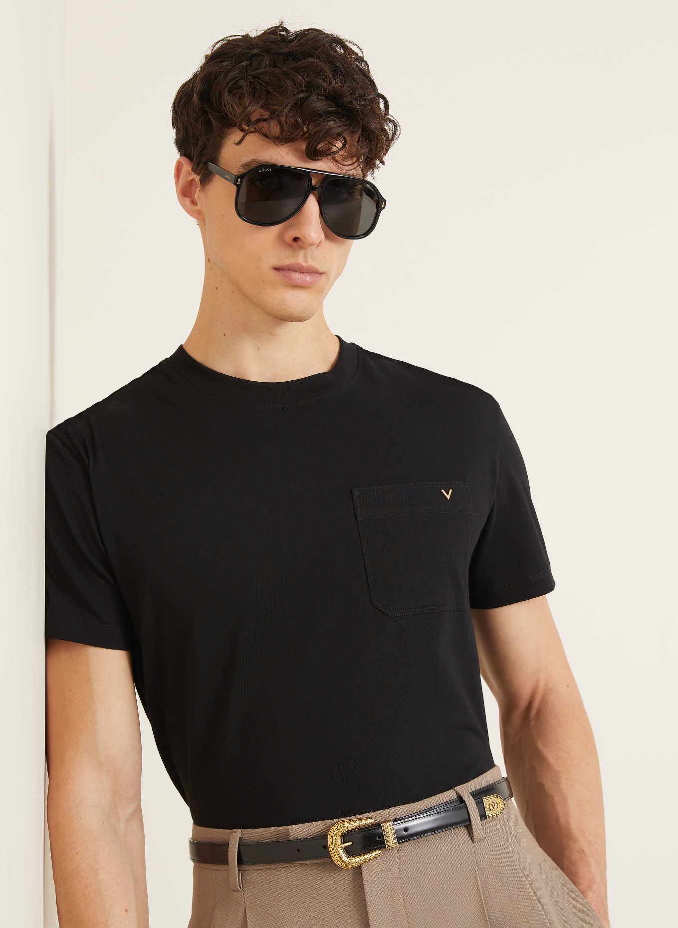 VALENTINO T-shirt VGOLD: ZWART
