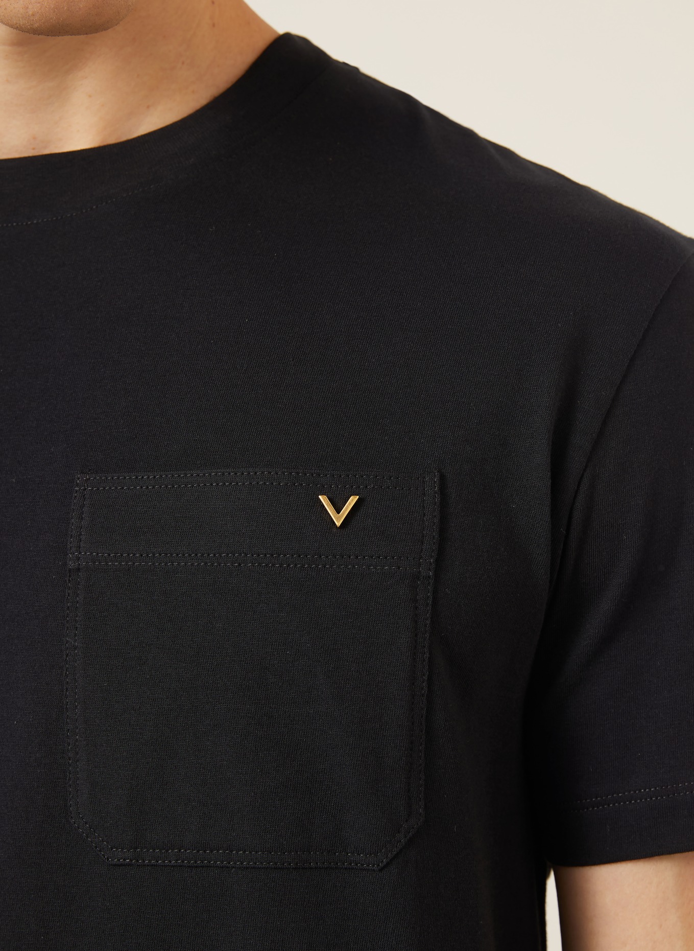 VALENTINO T-shirt VGOLD: ZWART