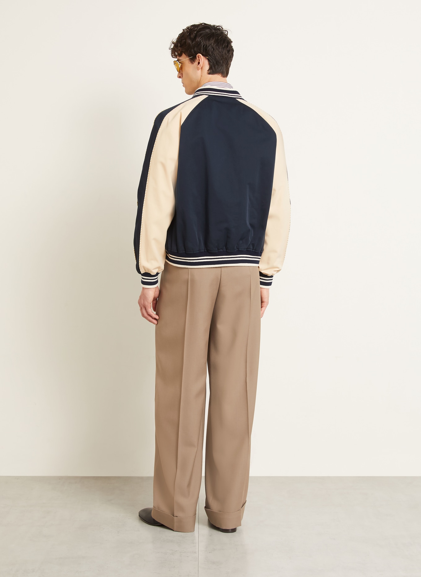 VALENTINO Blouson VGOLD: MØRKEBLÅ / GULD / CREME