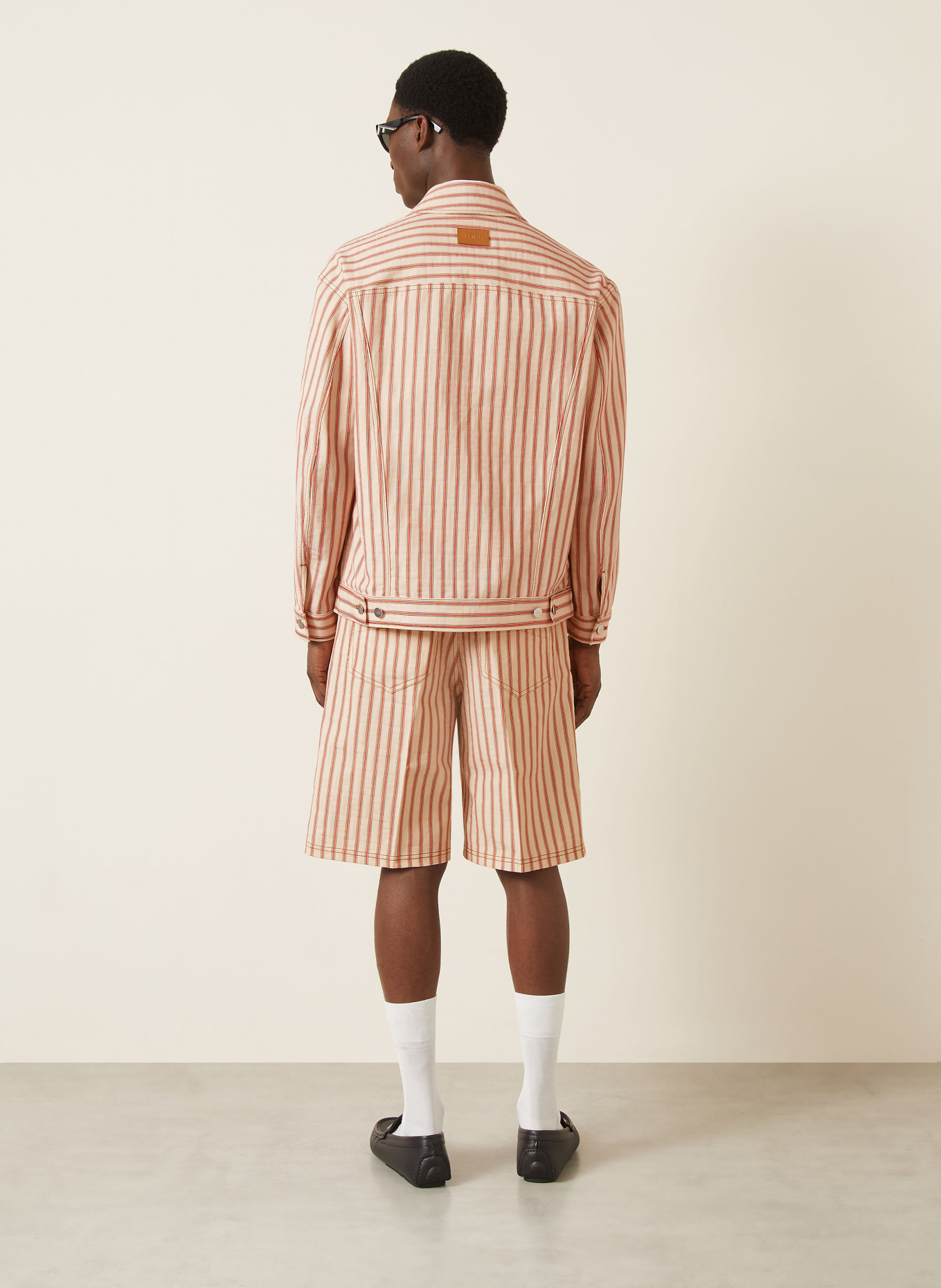 FENDI Overjacket: KRÉMOVÁ / ČERVENÁ