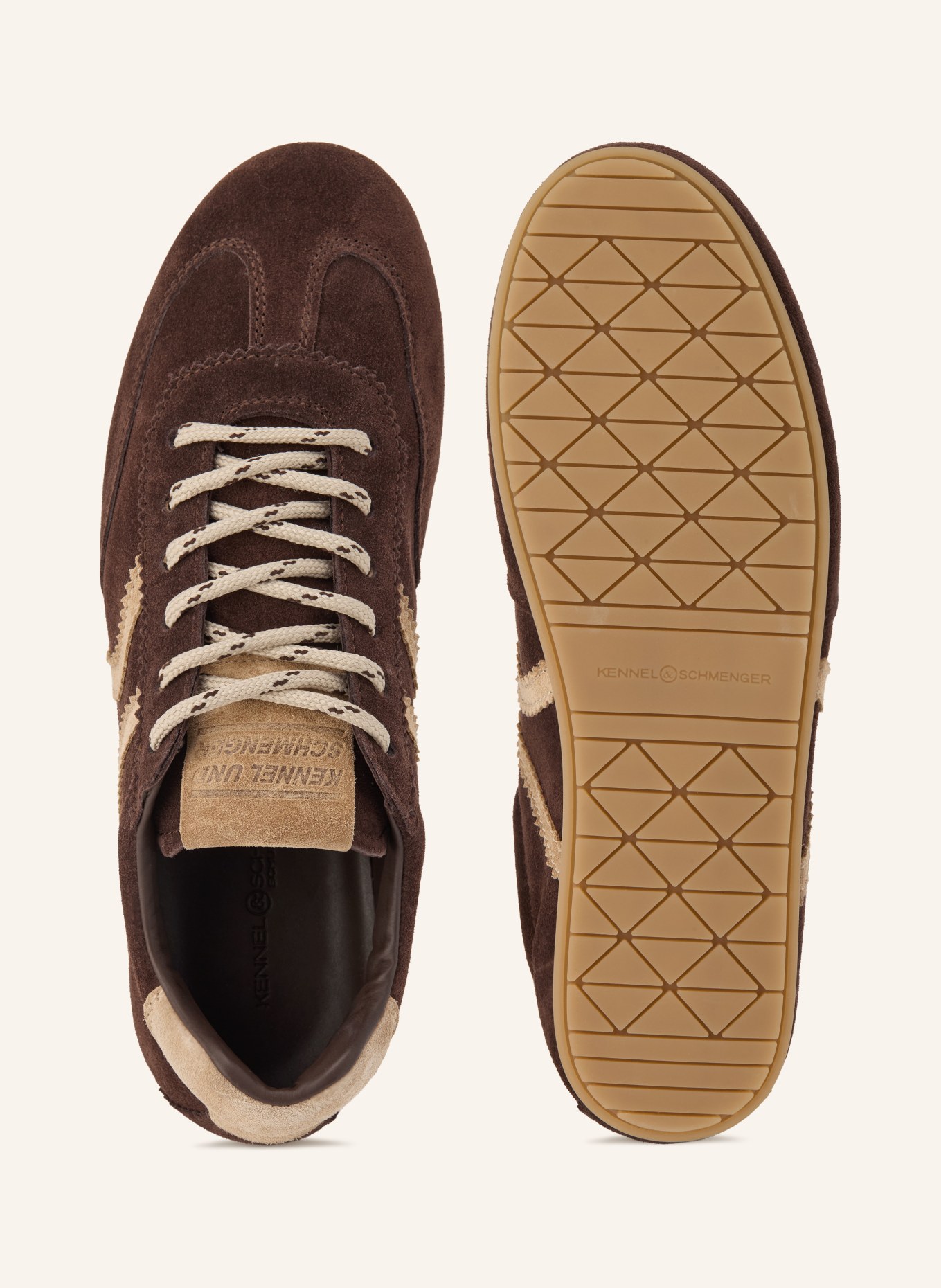 KENNEL & SCHMENGER Sneaker DROP: MØRKEBRUN / LYSEBRUN