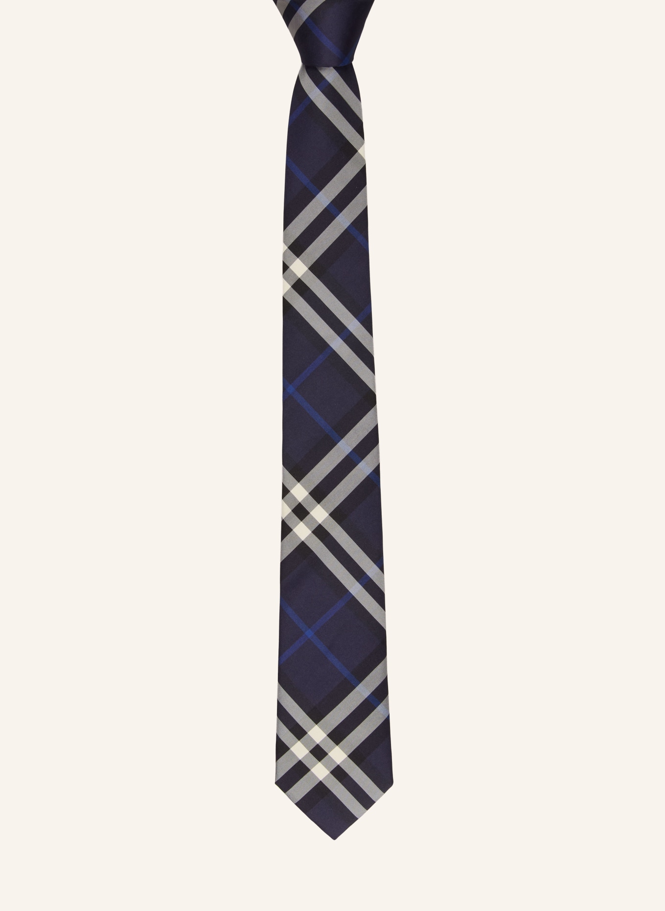 BURBERRY Slips MANSTON: MØRKEBLÅ / ECRU / SORT
