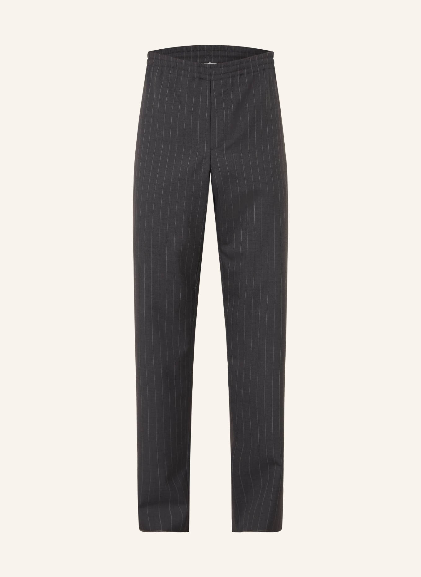BURBERRY TREVOR Regular Fit Pants: DARK GRAY / CREAM