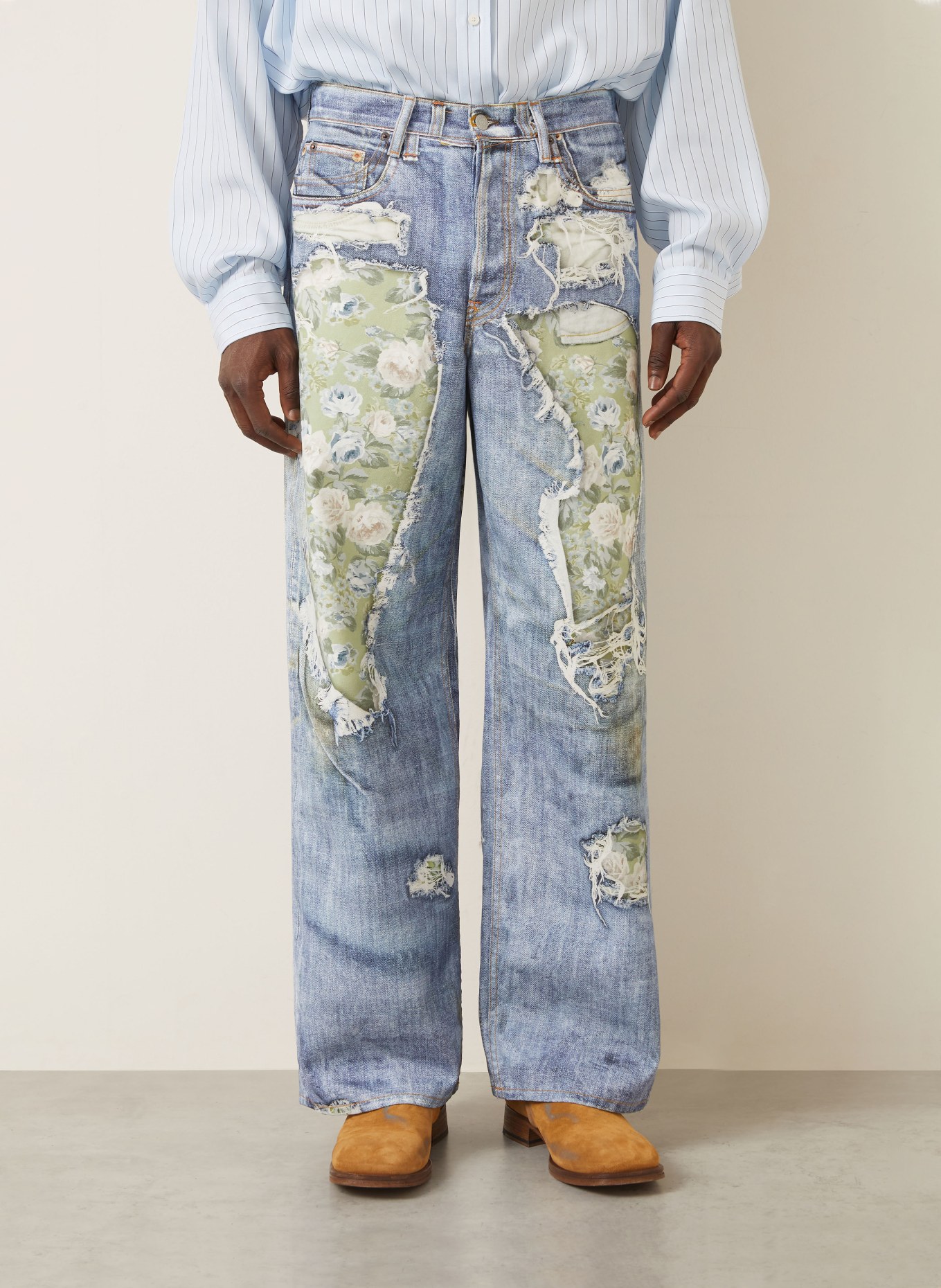 Acne Studios Džíny Regular Fit: AFY BLUE/GREEN