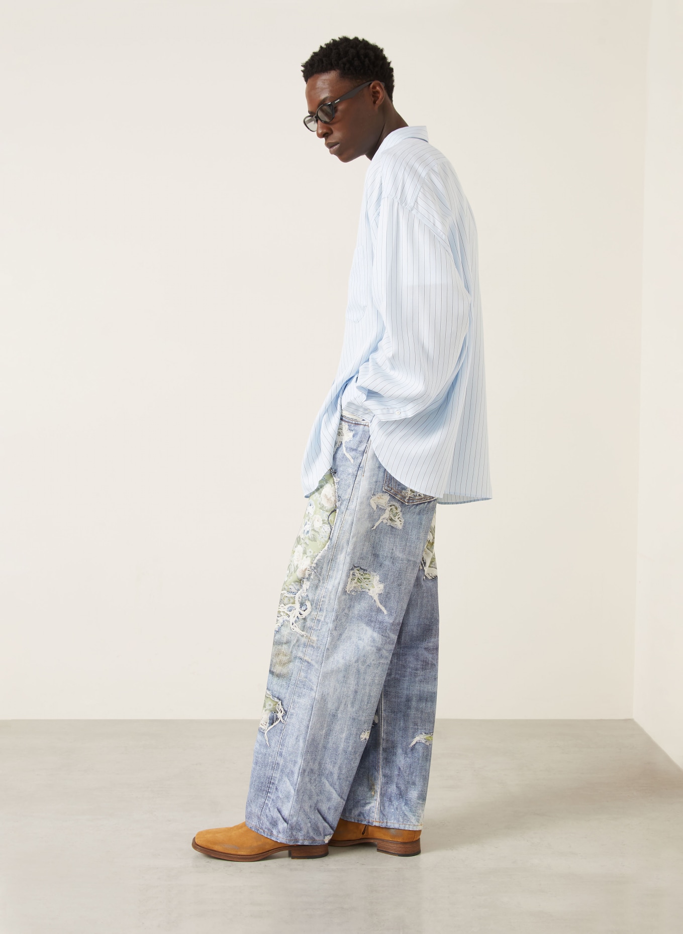 Acne Studios Džíny Regular Fit: AFY BLUE/GREEN
