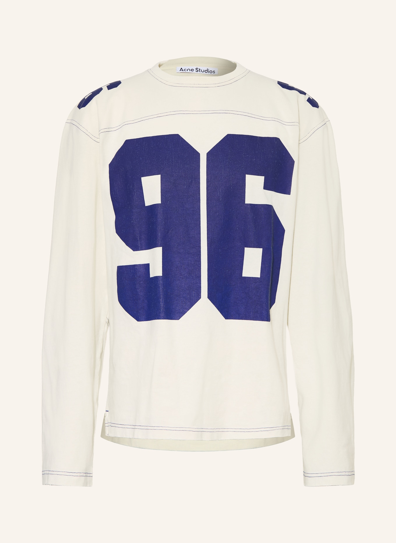 Acne Studios Longsleeve: BEIGE / BLAU