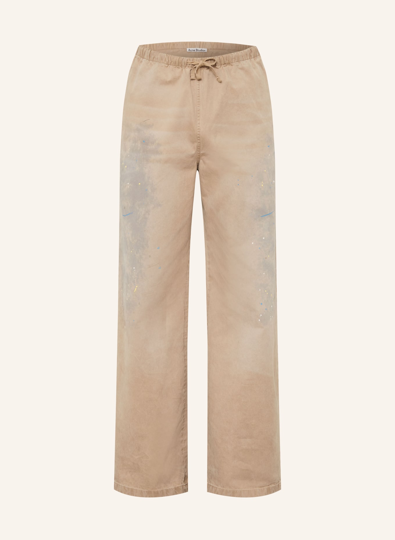 Acne Studios Kalhoty Regular Fit: BÉŽOVÁ