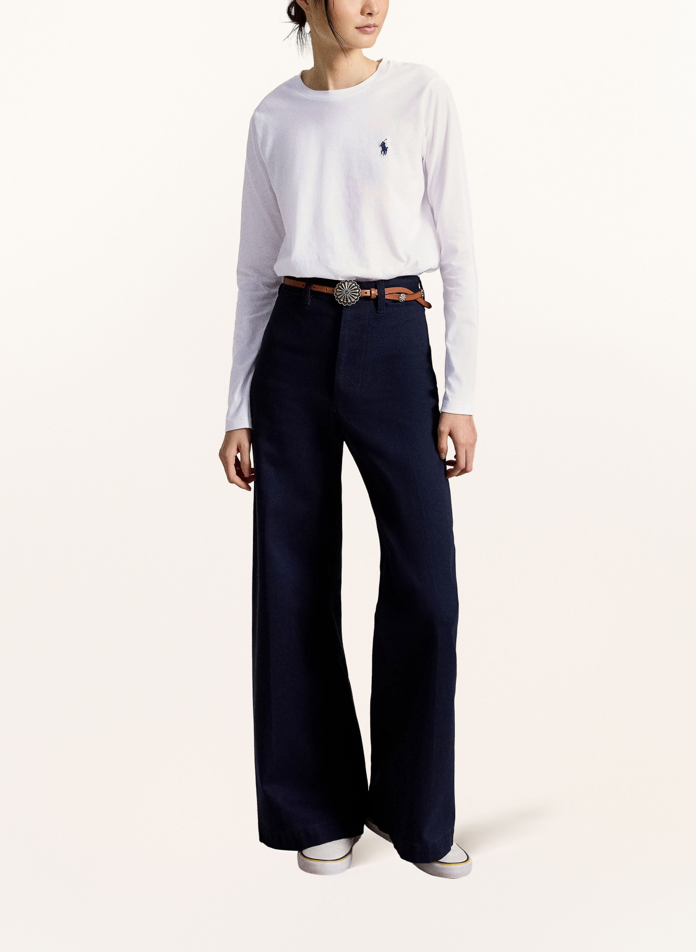 POLO RALPH LAUREN T-shirt met lange mouwen: WIT