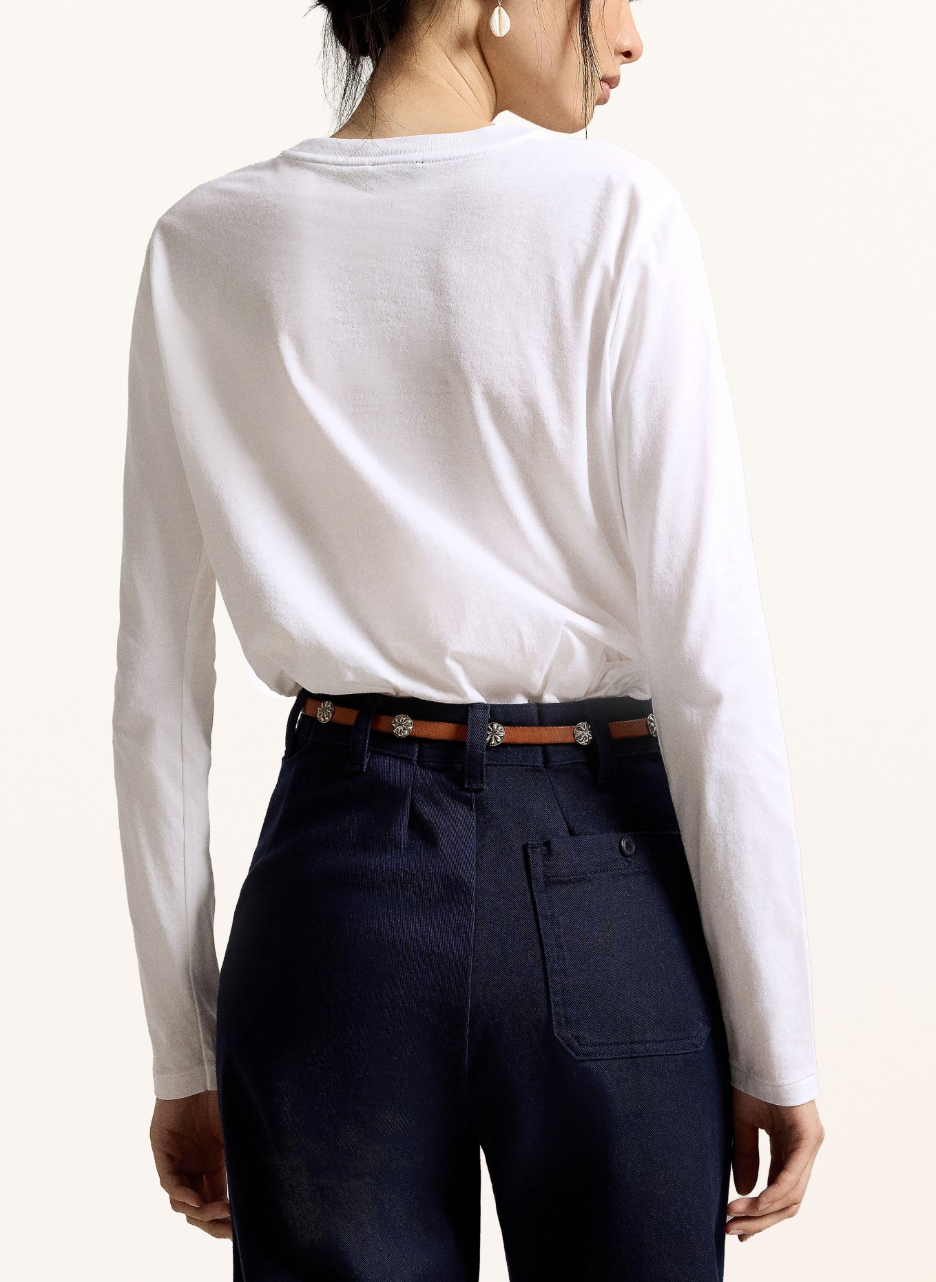 POLO RALPH LAUREN T-shirt met lange mouwen: WIT