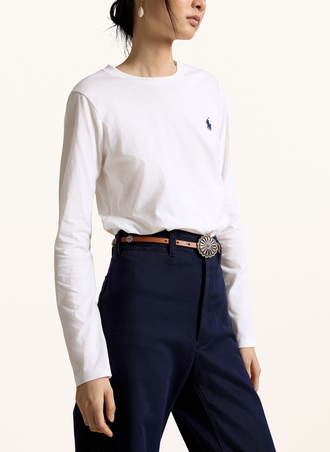 POLO RALPH LAUREN T-shirt met lange mouwen: WIT