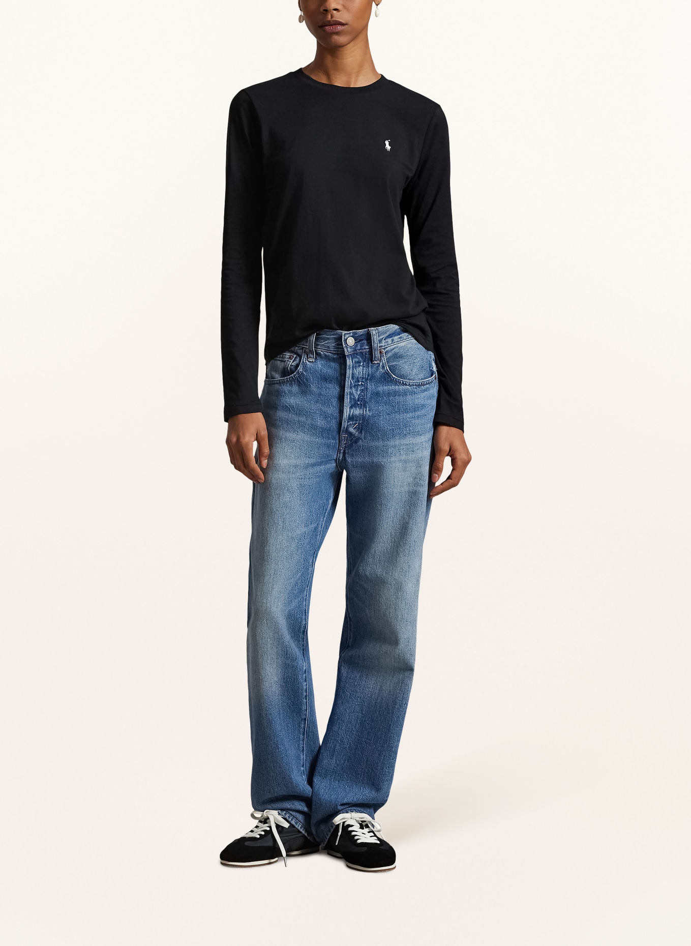 POLO RALPH LAUREN T-shirt à manches longues: NOIR