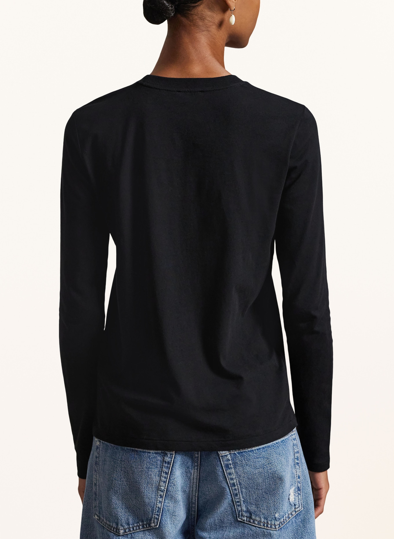 POLO RALPH LAUREN T-shirt à manches longues: NOIR