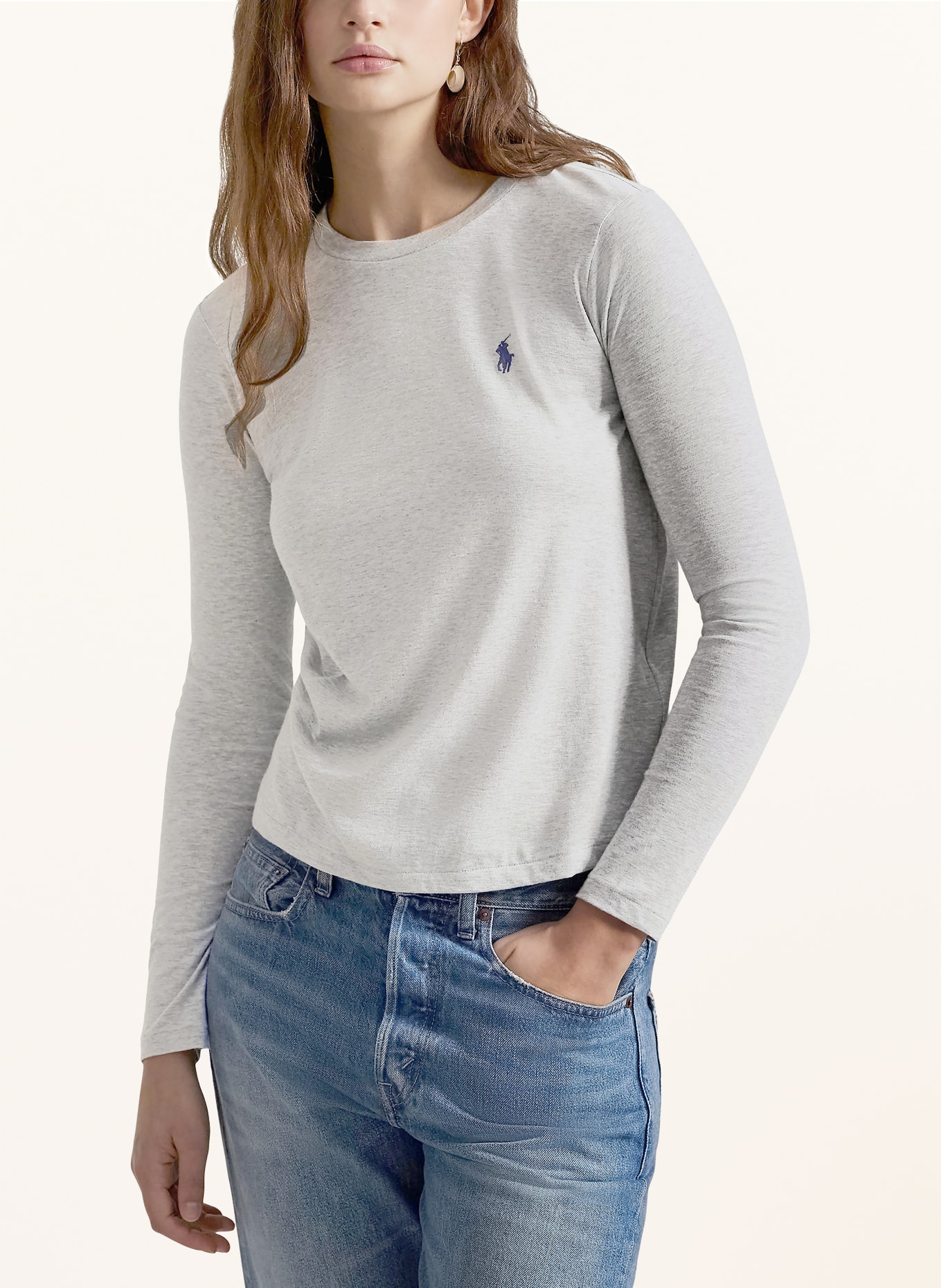 POLO RALPH LAUREN Langærmet: GRÅ
