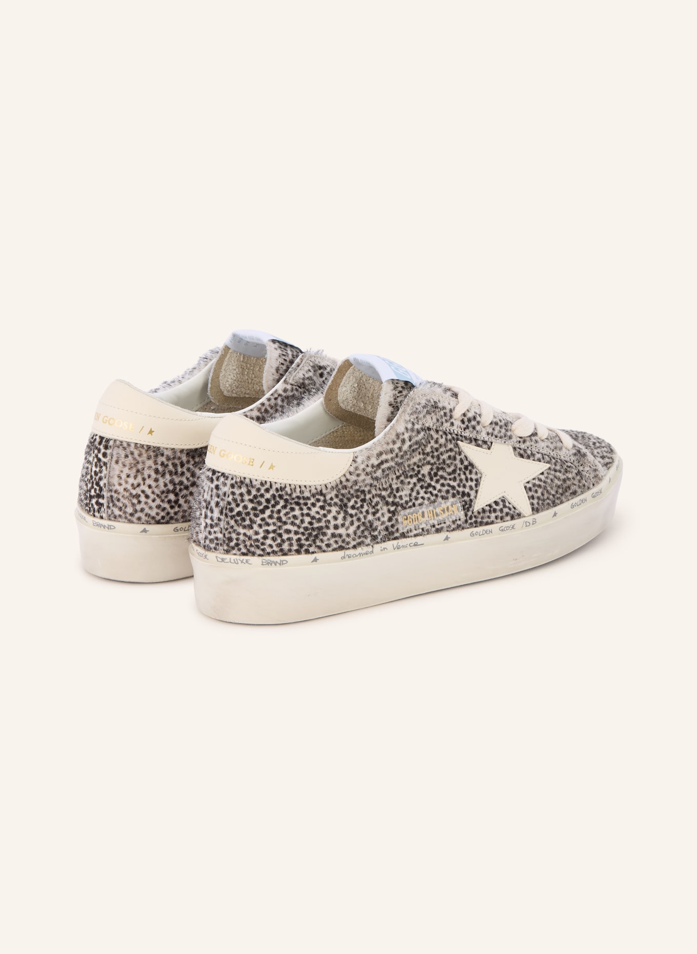 GOLDEN GOOSE Baskets HI STAR: NOIR / ÉCRU