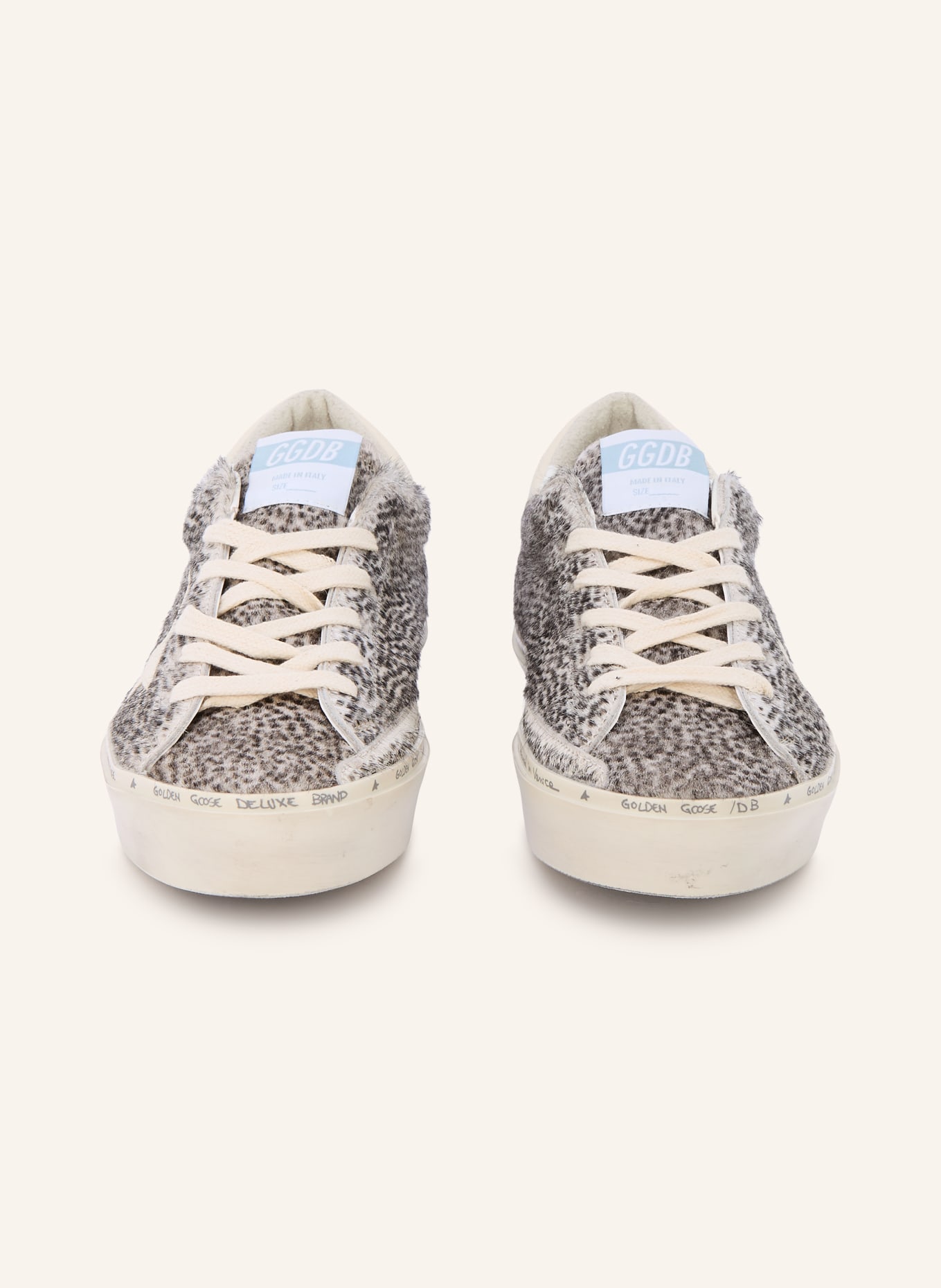 GOLDEN GOOSE Baskets HI STAR: NOIR / ÉCRU