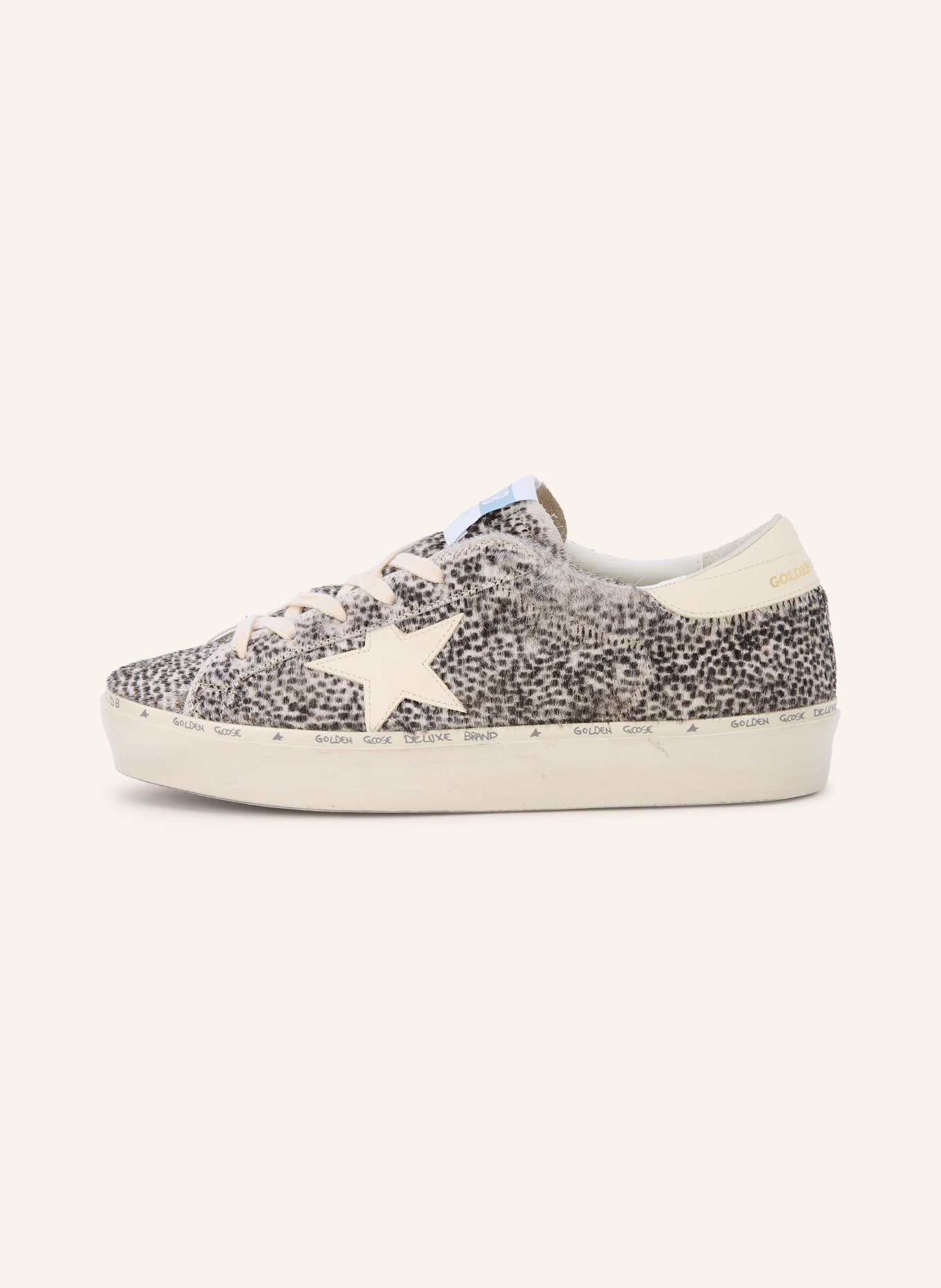 GOLDEN GOOSE Baskets HI STAR: NOIR / ÉCRU