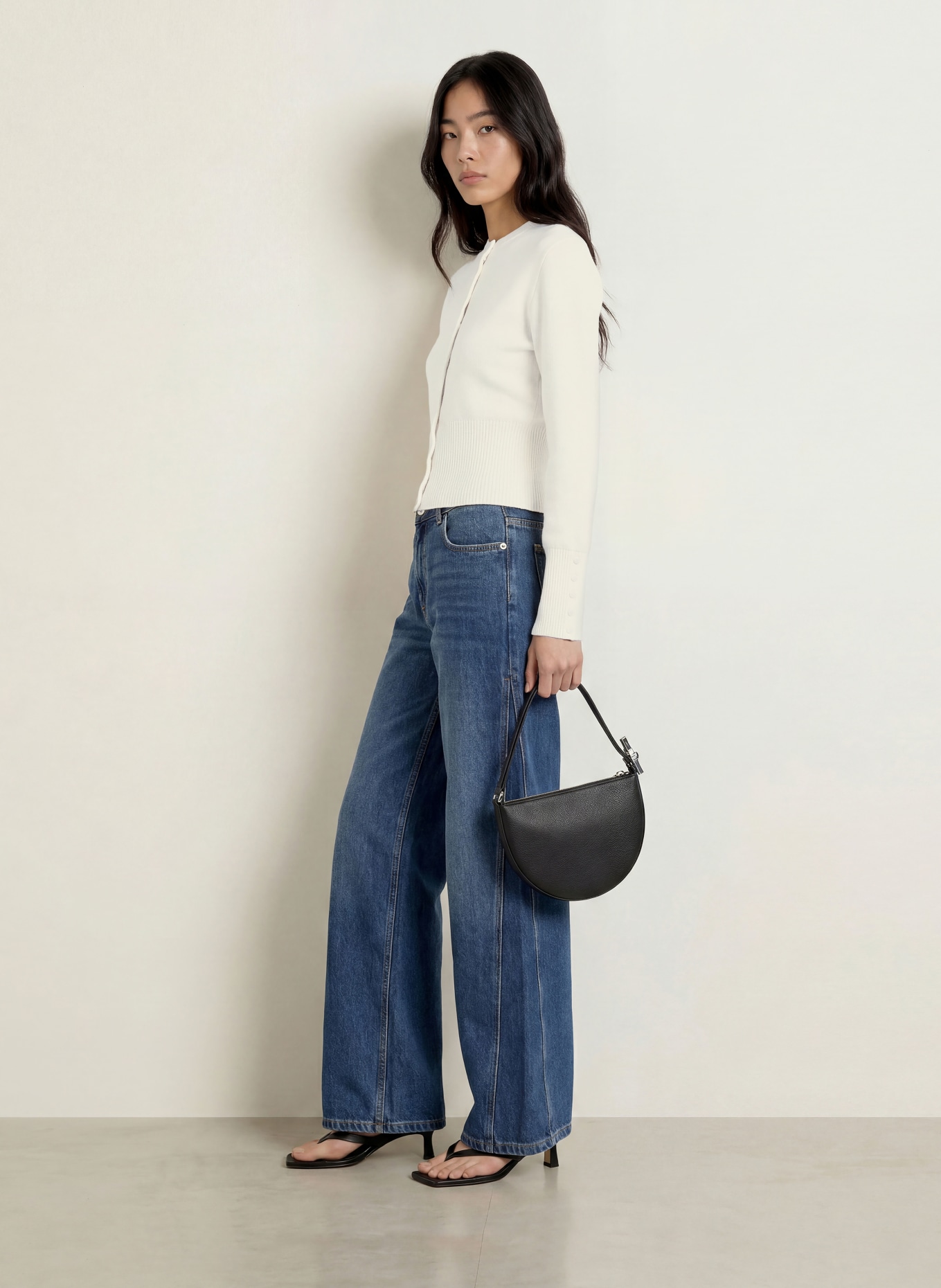 NINETY-9 FAYE Cardigan: CREAM