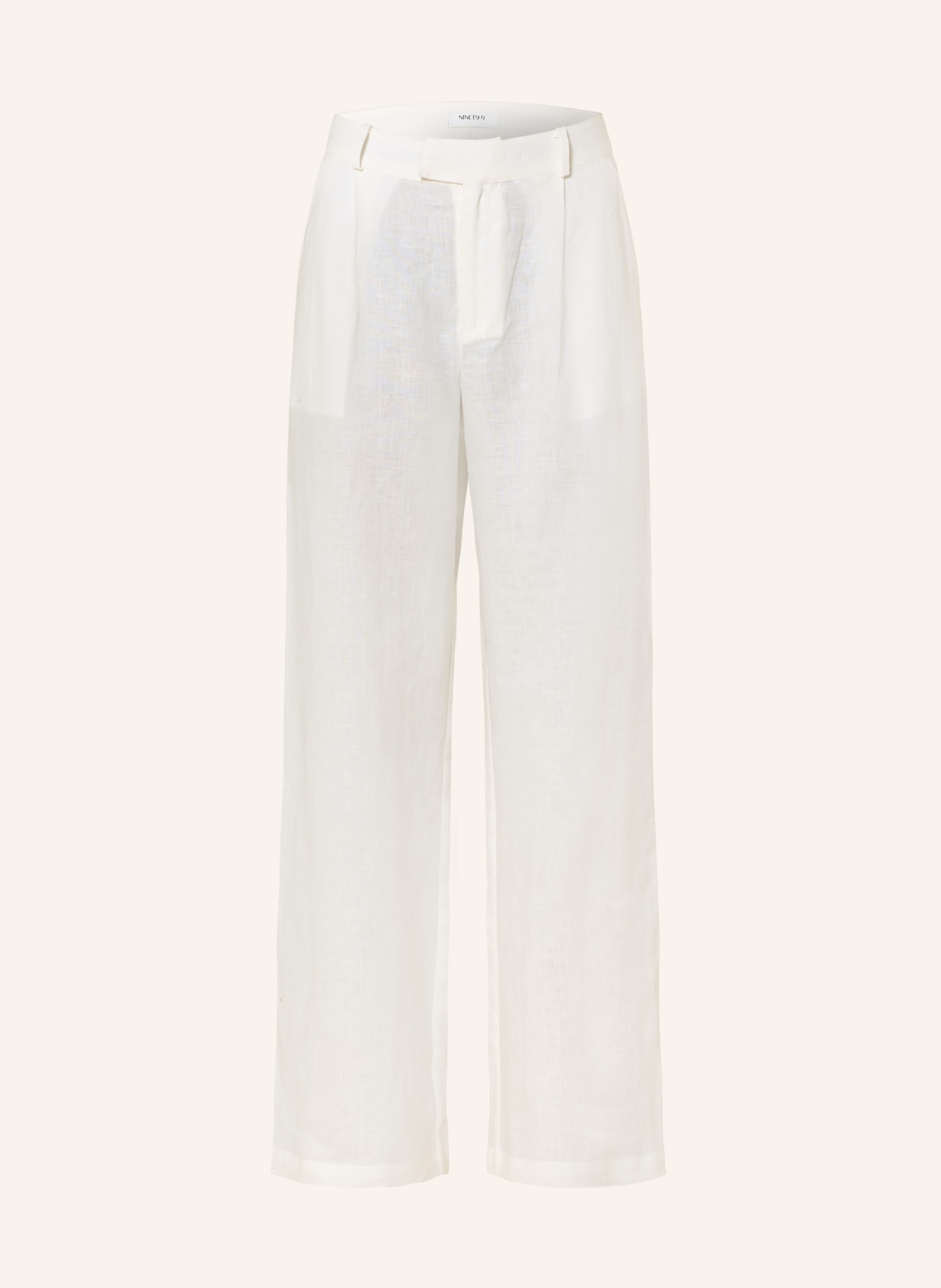 NINETY-9 EIRA linen Marlene pants: ECRU