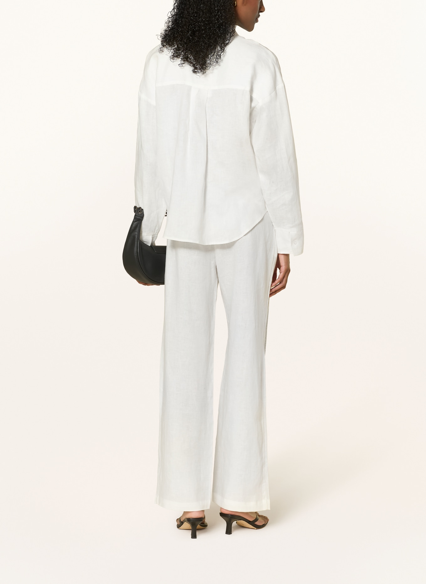 NINETY-9 EIRA linen Marlene pants: ECRU