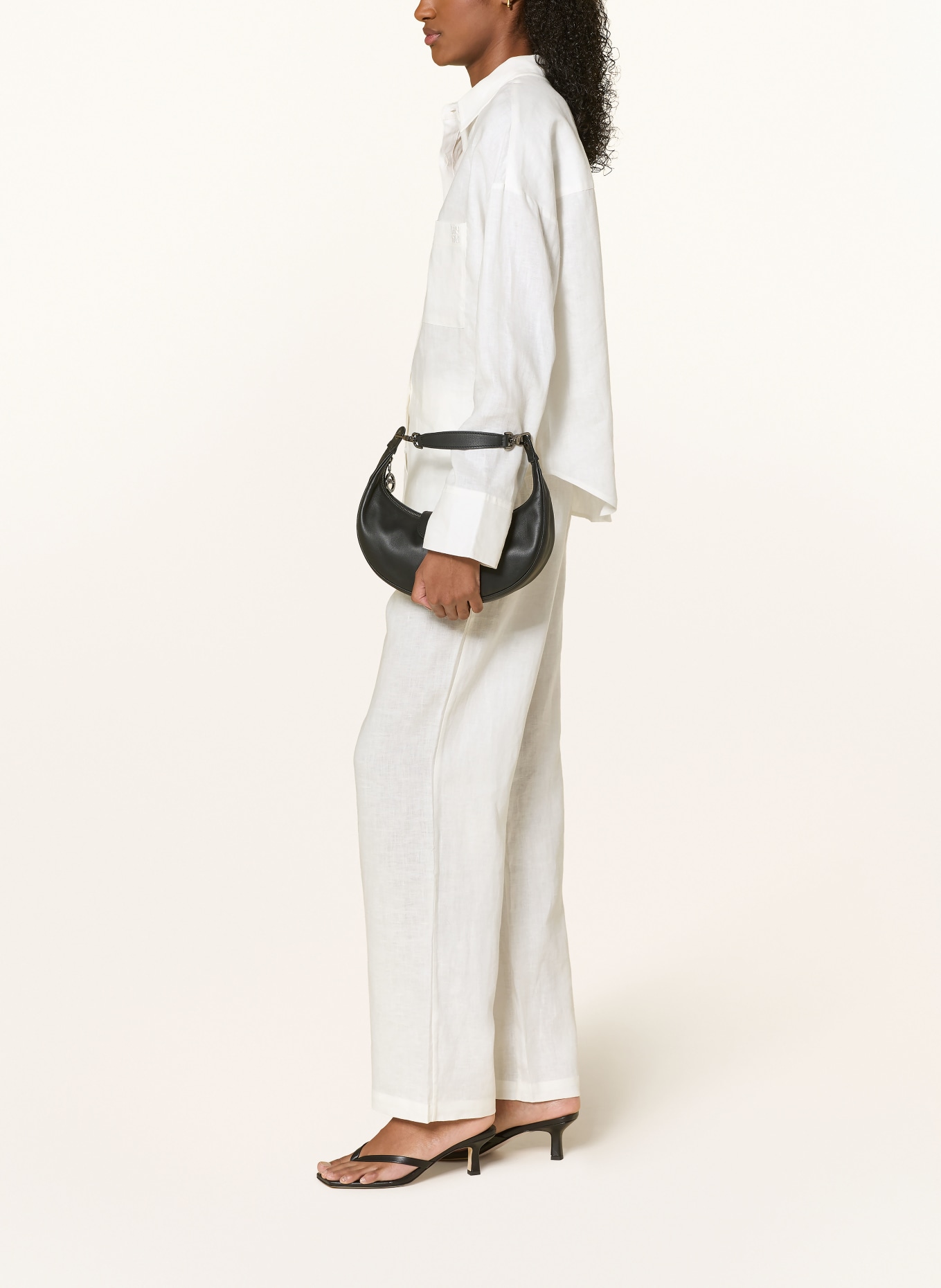 NINETY-9 EIRA linen Marlene pants: ECRU