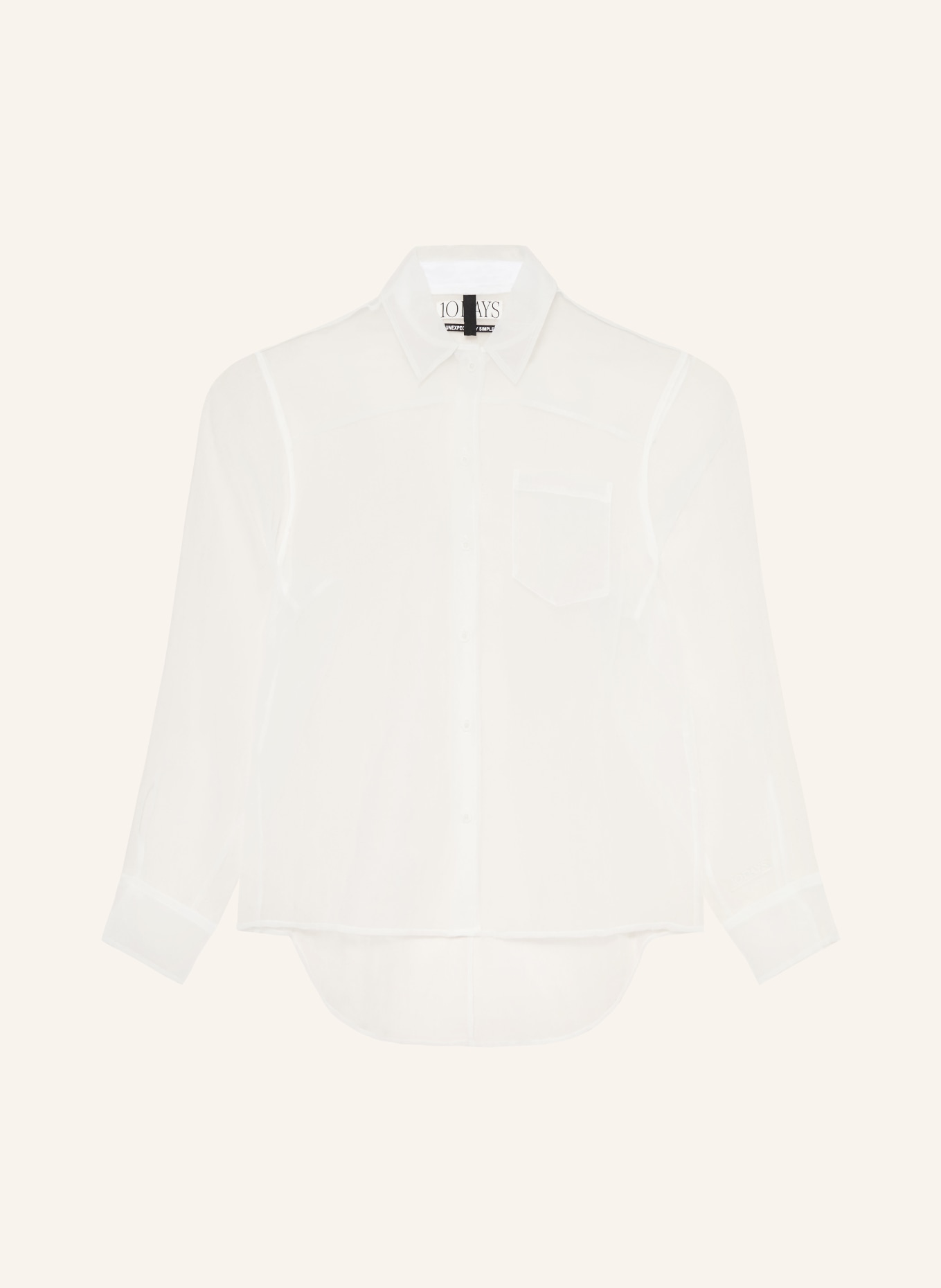 10DAYS Overhemdblouse: ECRU