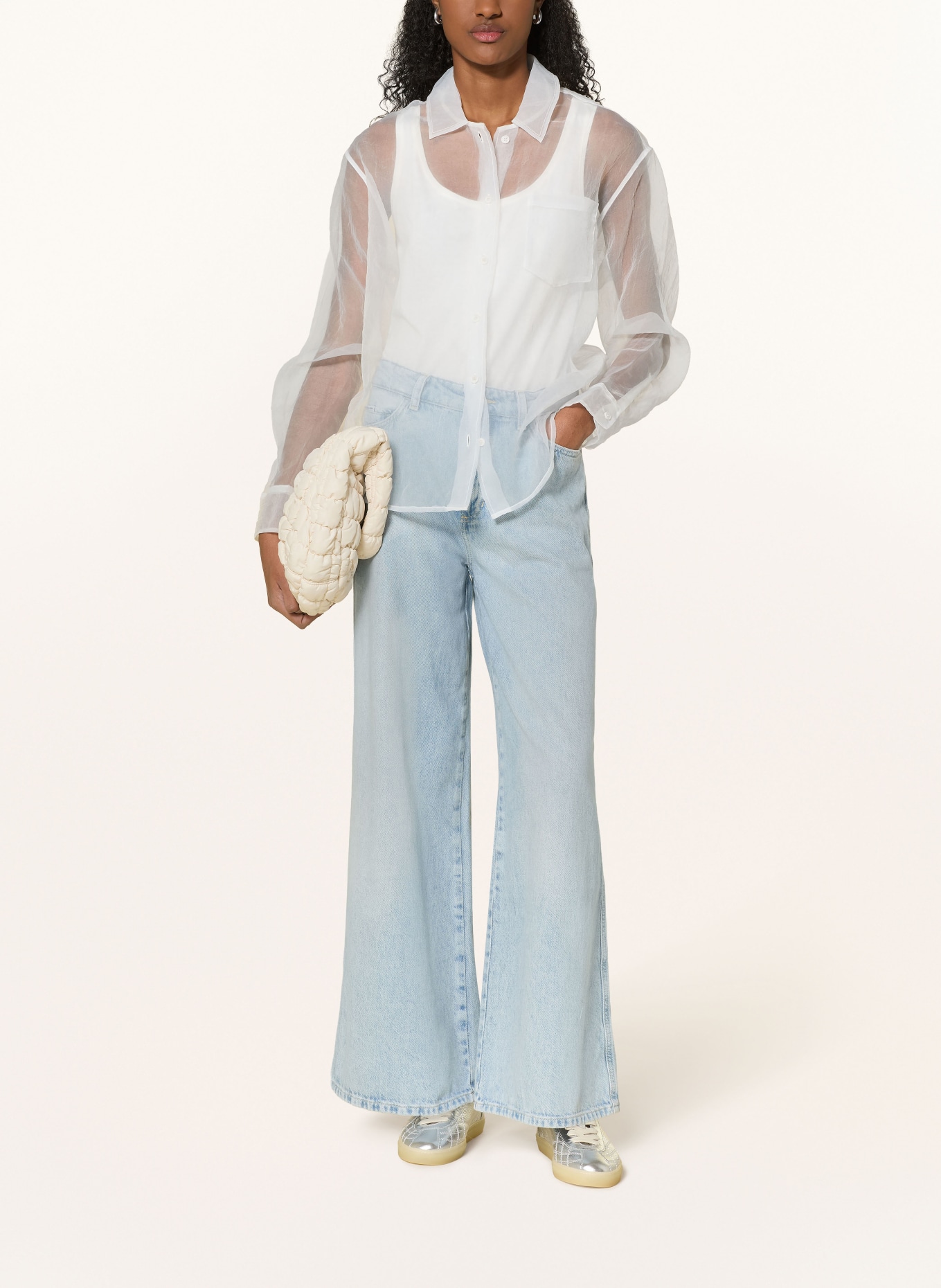 10DAYS Overhemdblouse: ECRU