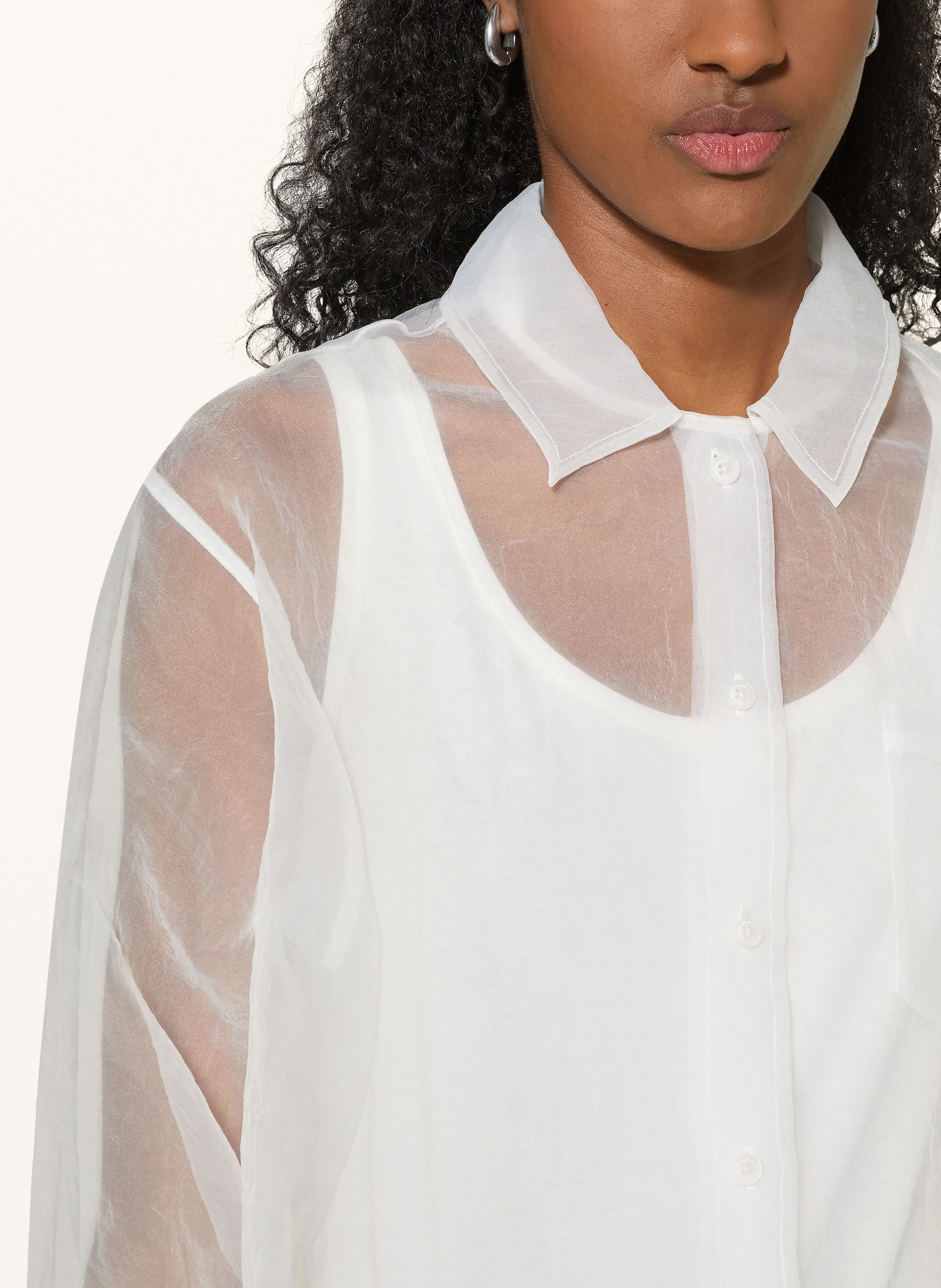 10DAYS Overhemdblouse: ECRU