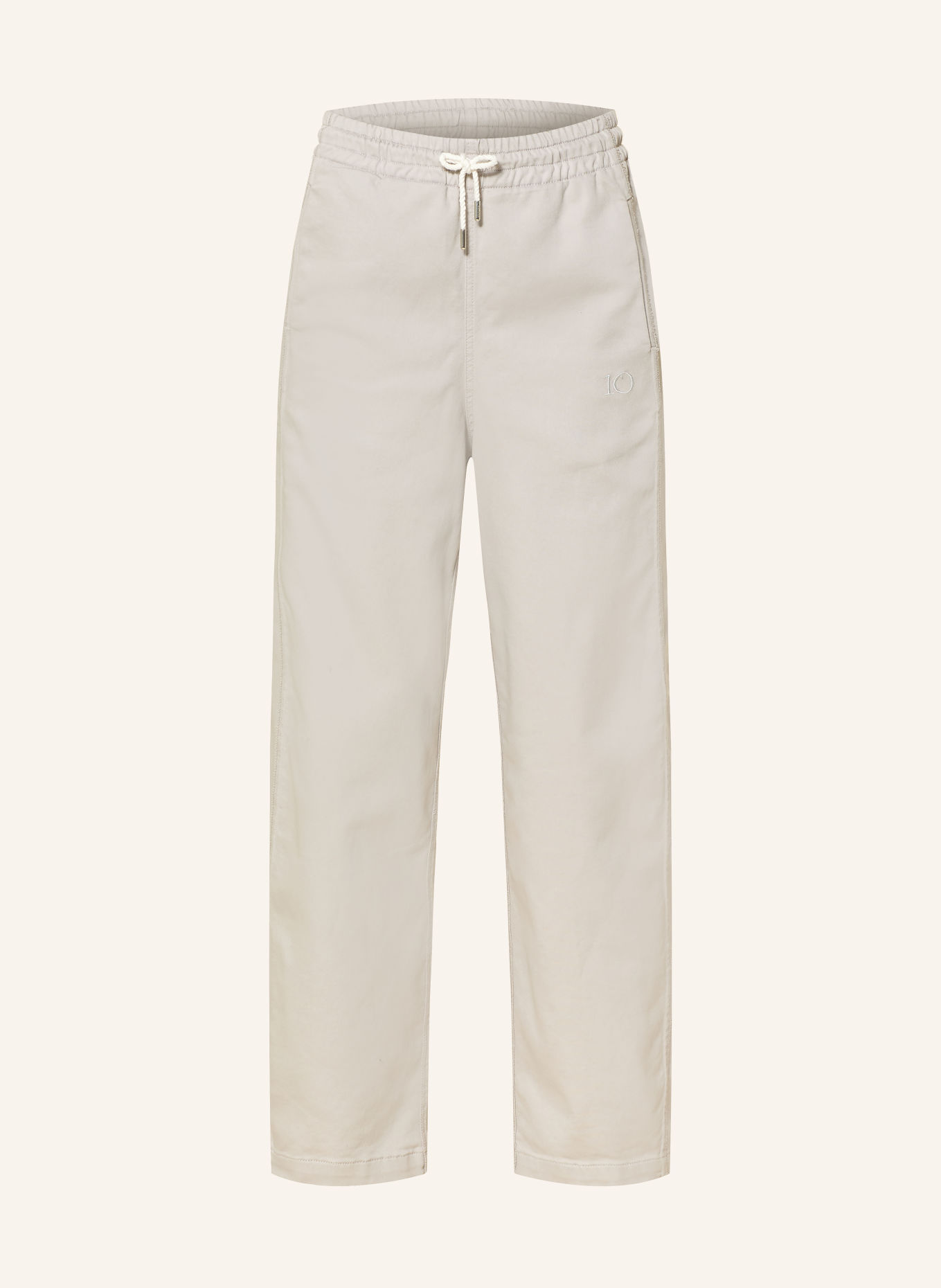 10DAYS Broek in joggingstijl: LICHTGRIJS