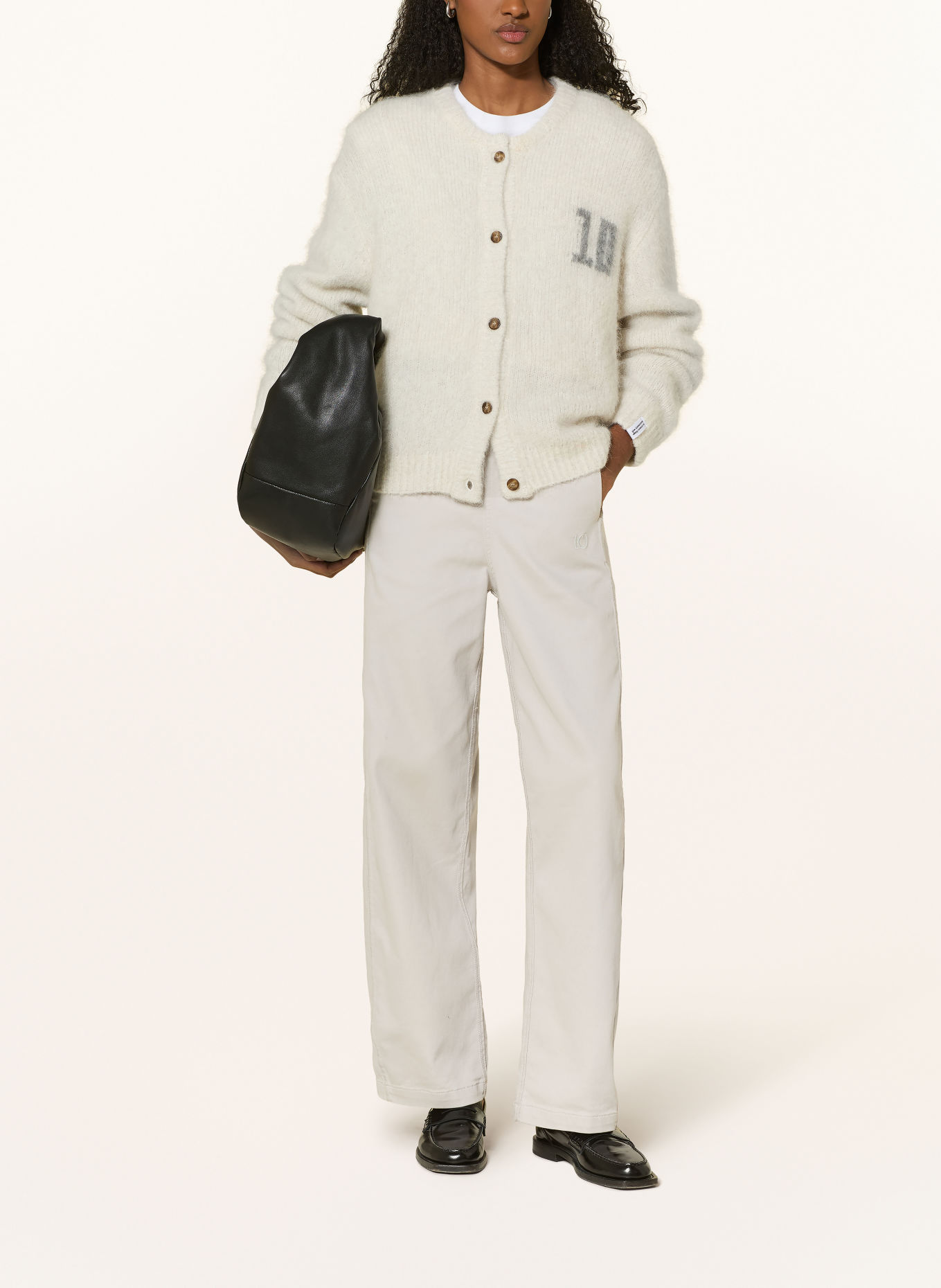 10DAYS Broek in joggingstijl: LICHTGRIJS