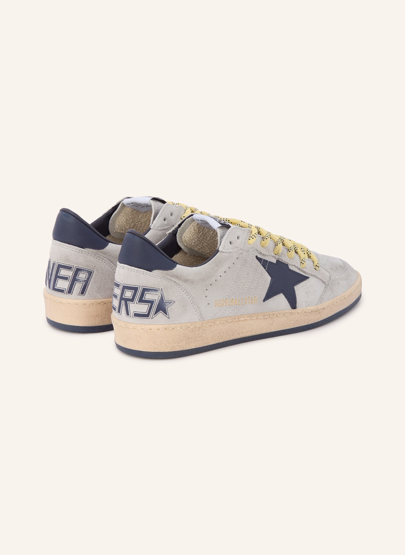 GOLDEN GOOSE Baskets BALL STAR: GRIS / BLEU FONCÉ