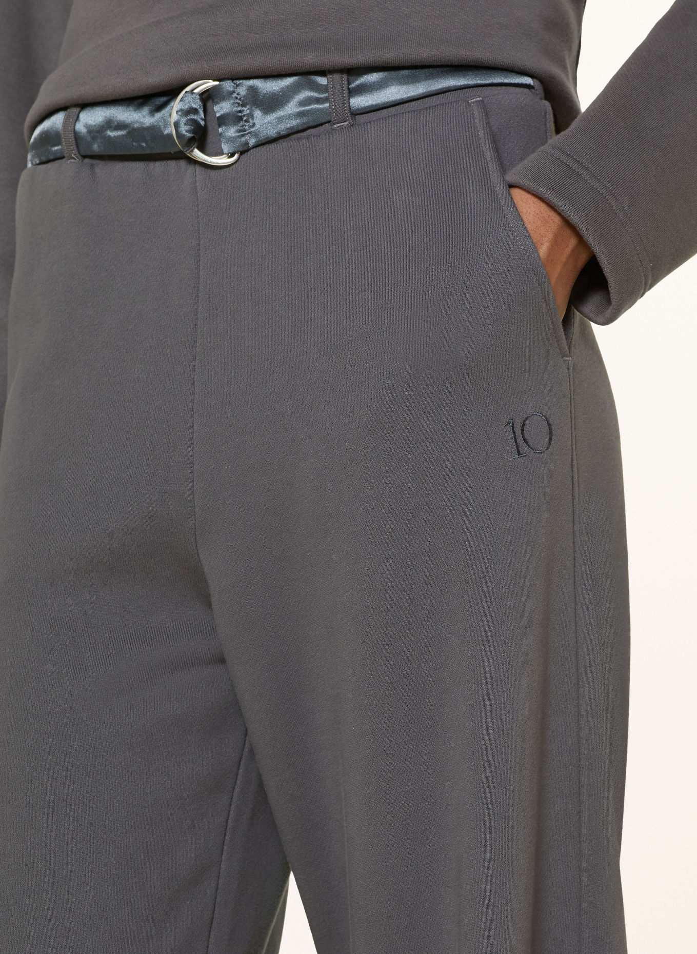 10DAYS Sweatpants: DUNKELGRAU