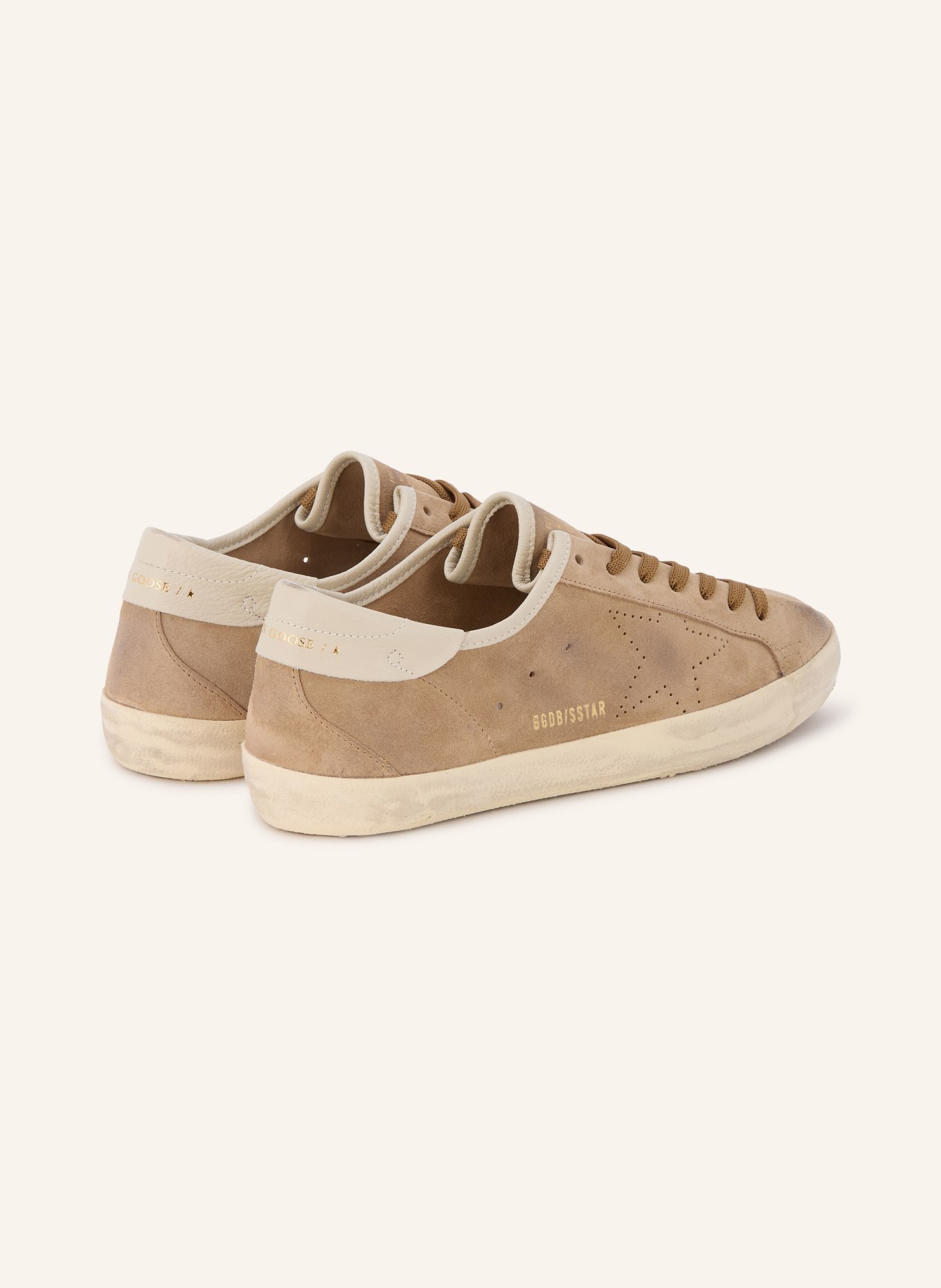 GOLDEN GOOSE Baskets SUPER STAR: MARRON CLAIR / CRÈME
