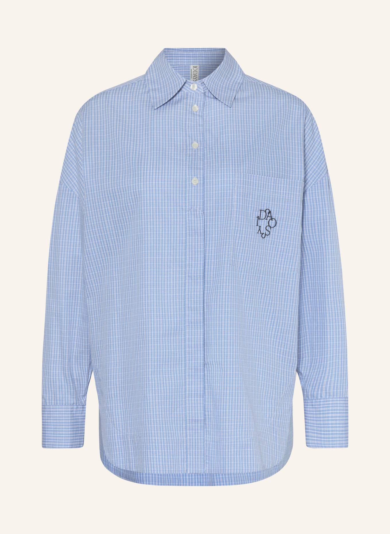 10DAYS Shirt blouse: BLUE / DARK BLUE / WHITE