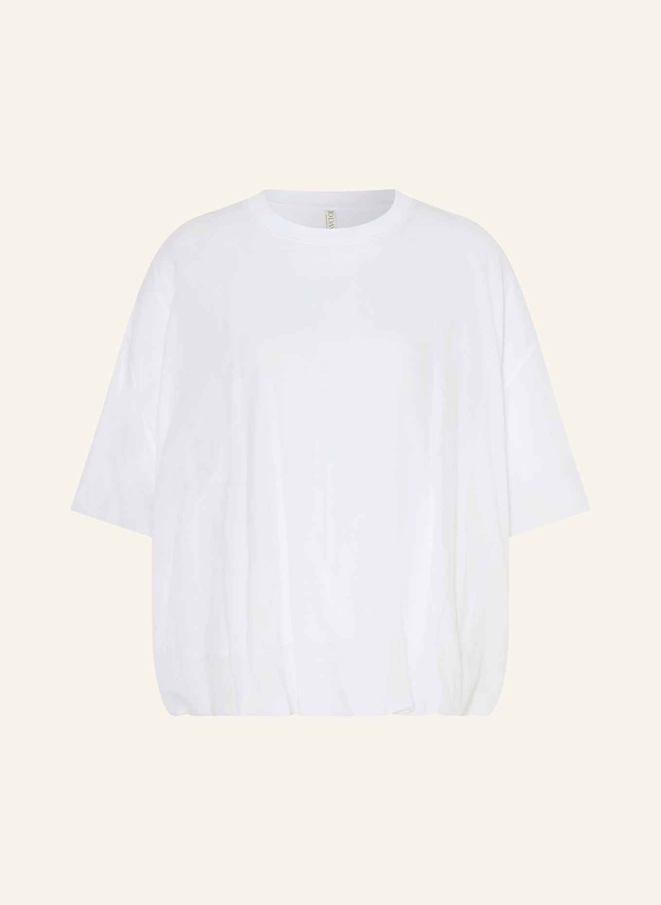 10DAYS Blouse-style shirt with 3/4 sleeves: WHITE