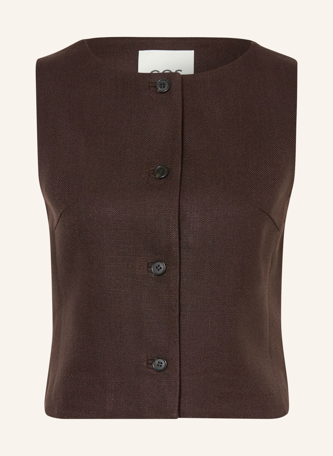 COS Vest: DARK BROWN