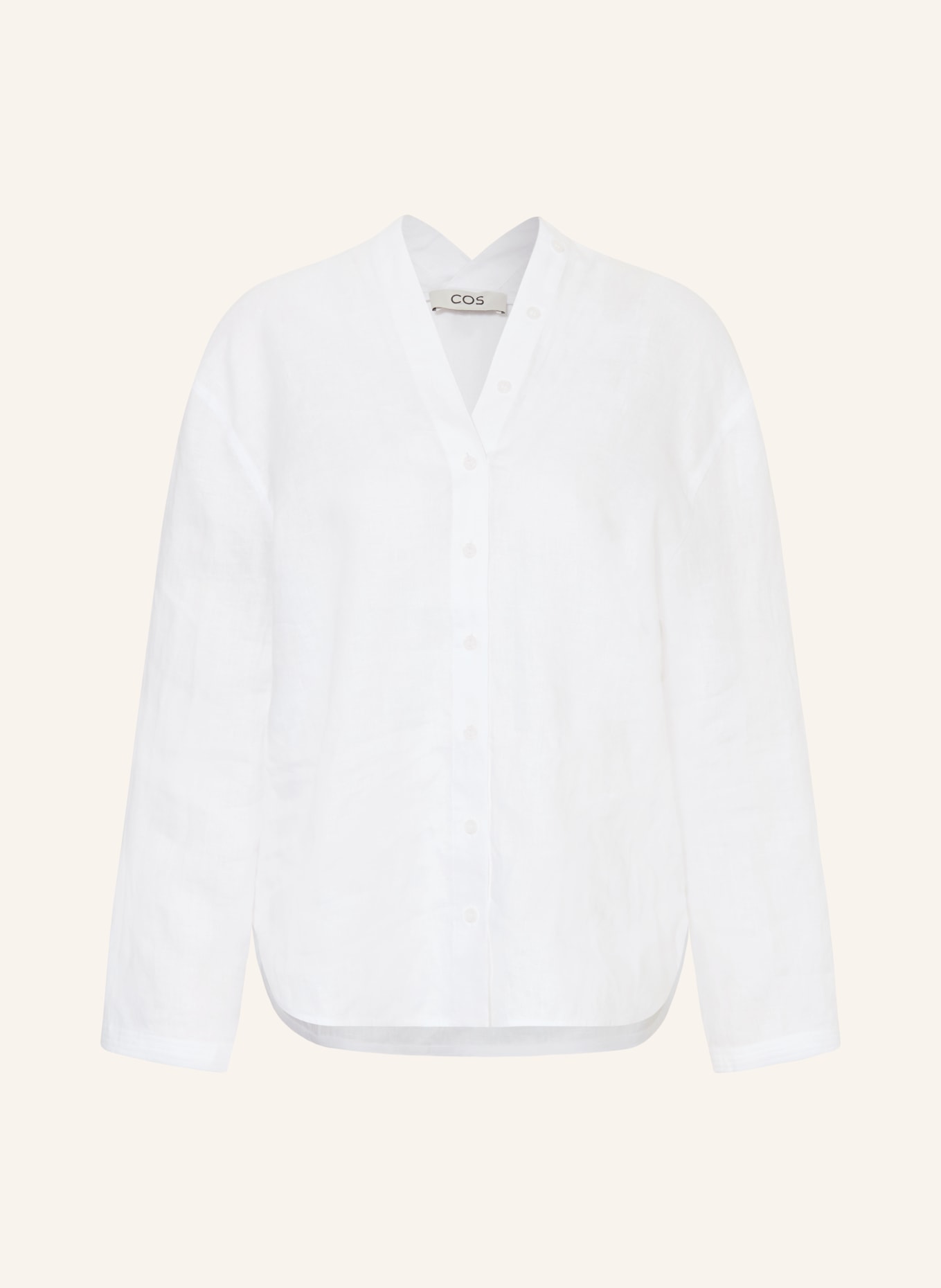 COS Linen blouse: WHITE