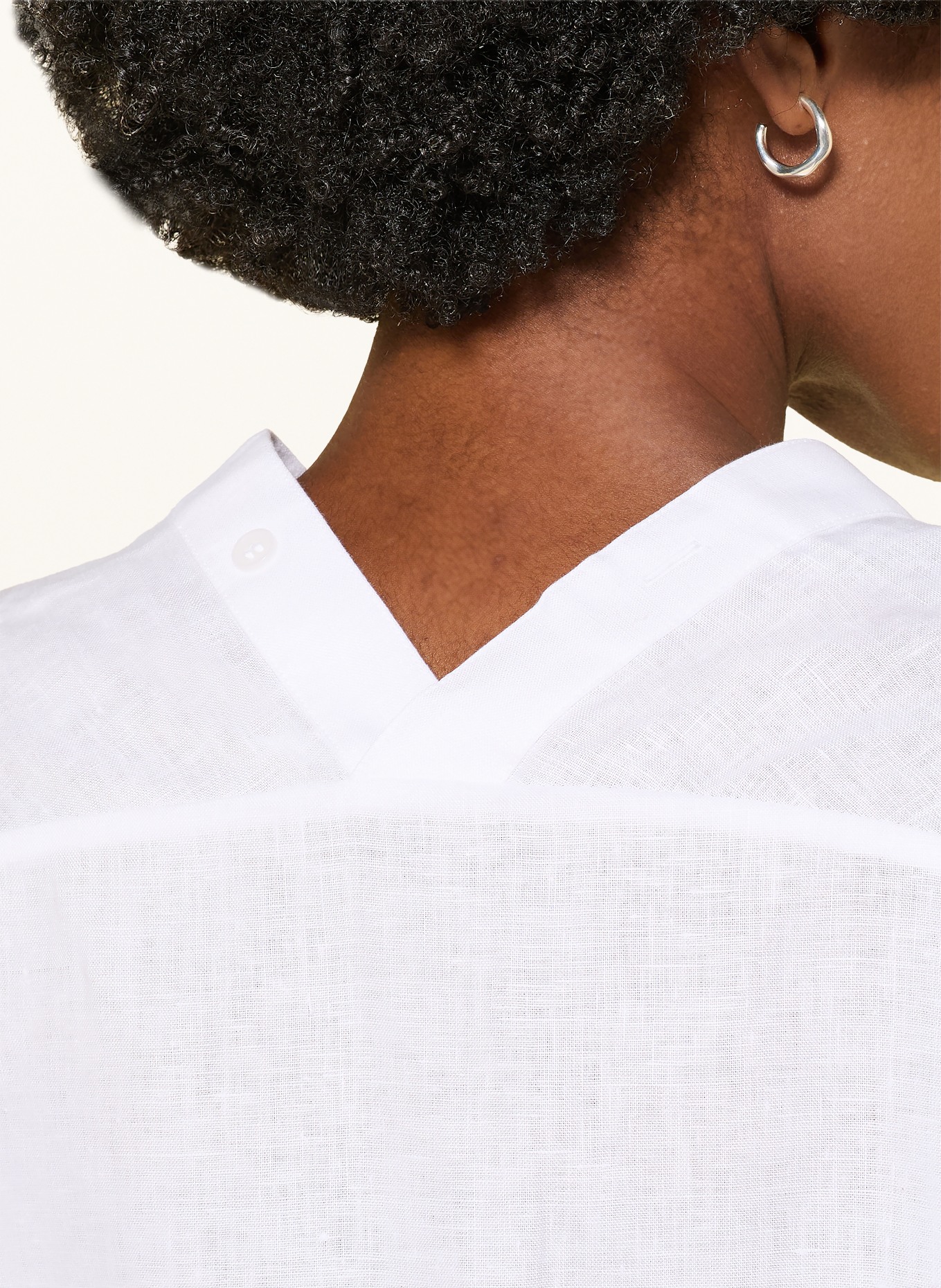 COS Linen blouse: WHITE