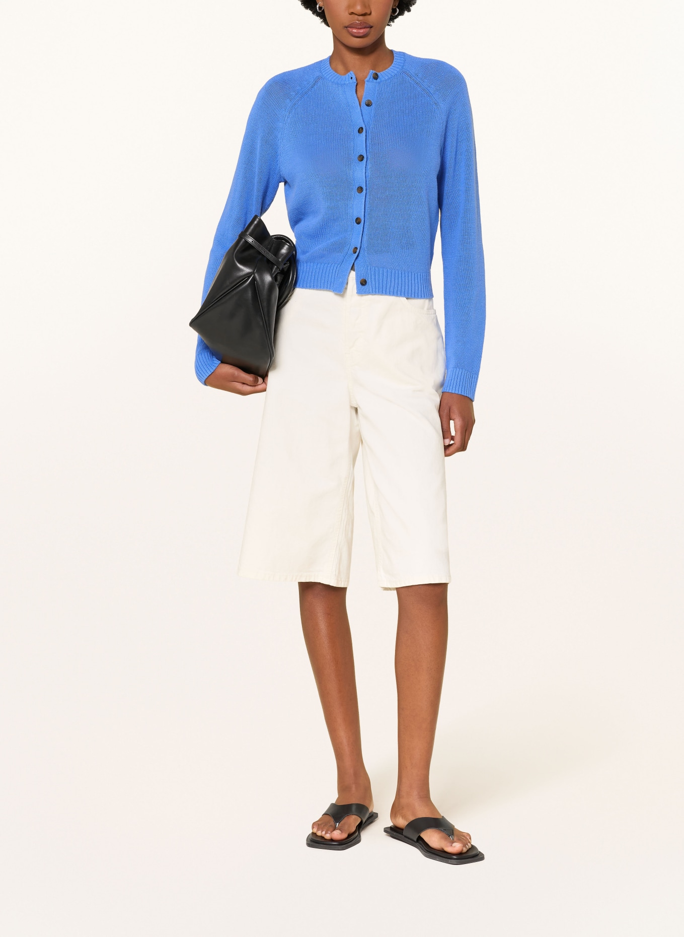 COS Linen cardigan: BLUE